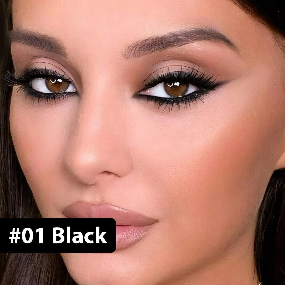 Lápiz Delineador de Ojos Glitter Negro evpct 1Pcs a Prueba de Agua