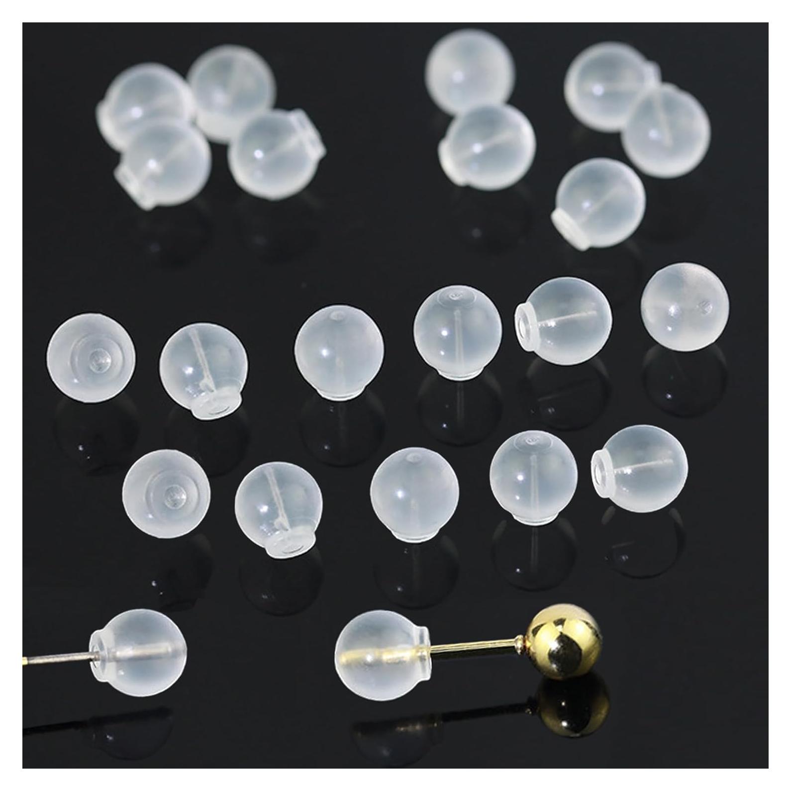 Respaldos de Aretes OwlkOrmy 30Pcs TPE Impermeables 0.63cm