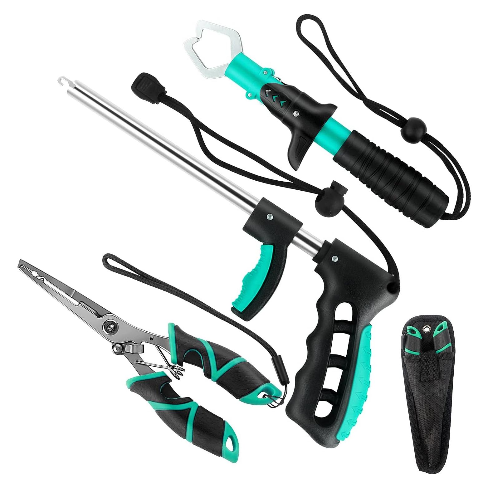 Kit de Herramientas de Pesca mouhike 3 Piezas - Alicates, Agarrador y Removedor