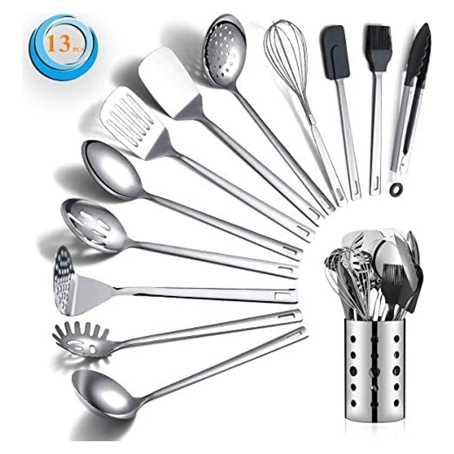 Juego de Utensilios de Cocina Berglander 13 Piezas Acero Inoxidable
