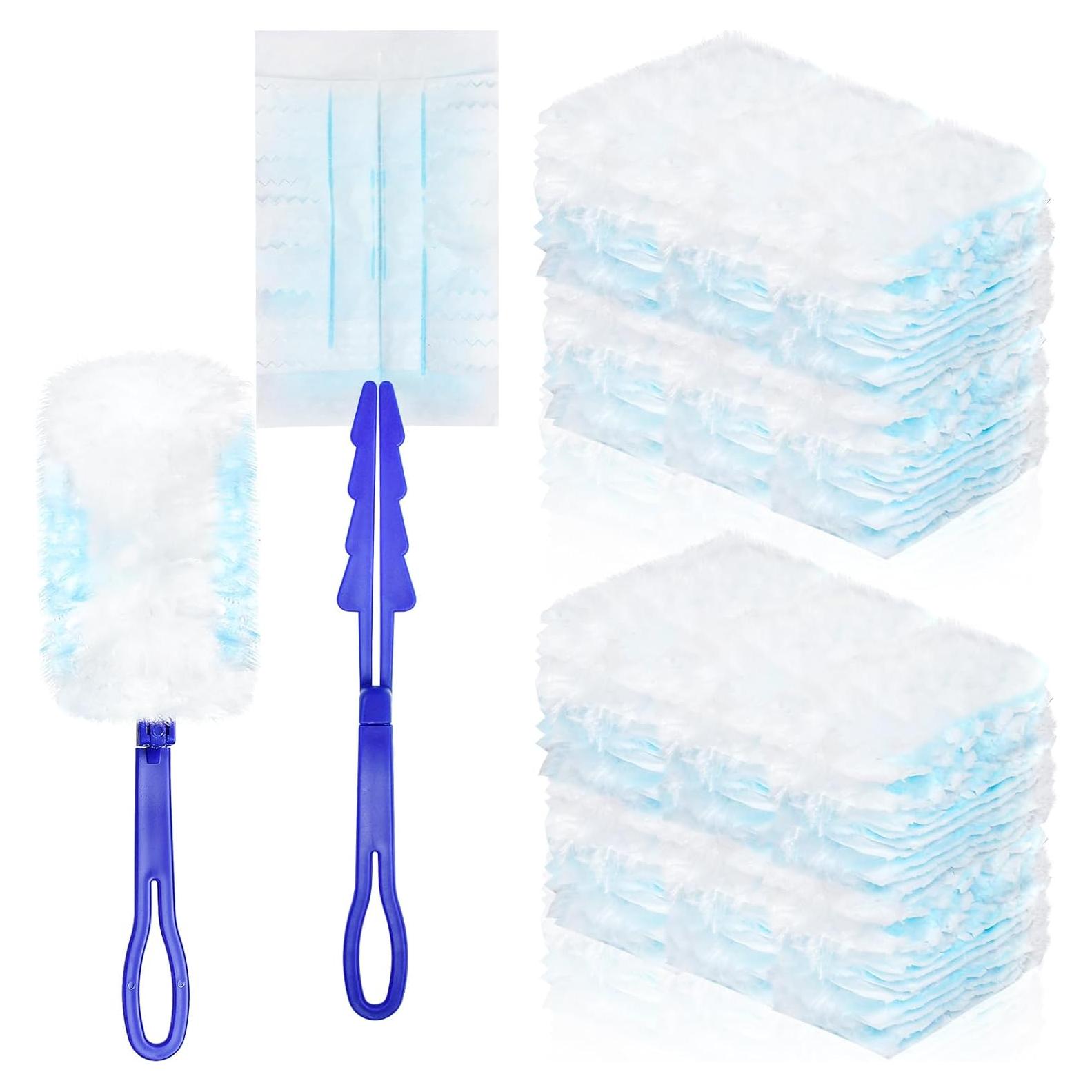 Recargas de Plumero Desechables Elesunory 100 Pcs Azul