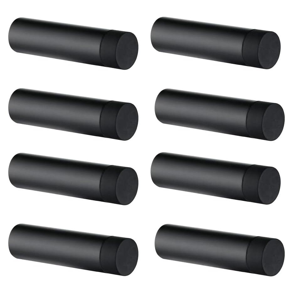 Tope de Puerta JQK 304 Acero Inoxidable Negro Mate - 8 Piezas