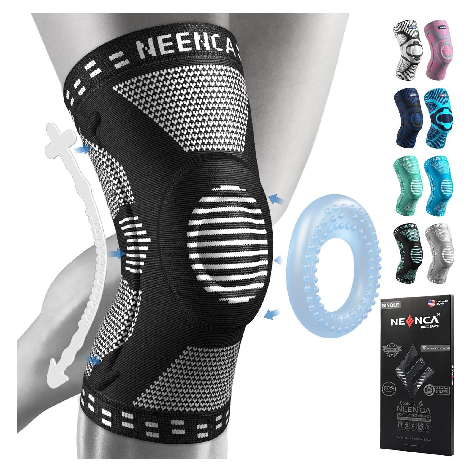 Faja de Rodilla NEENCA Unisex con Almohadilla y Estabilizadores