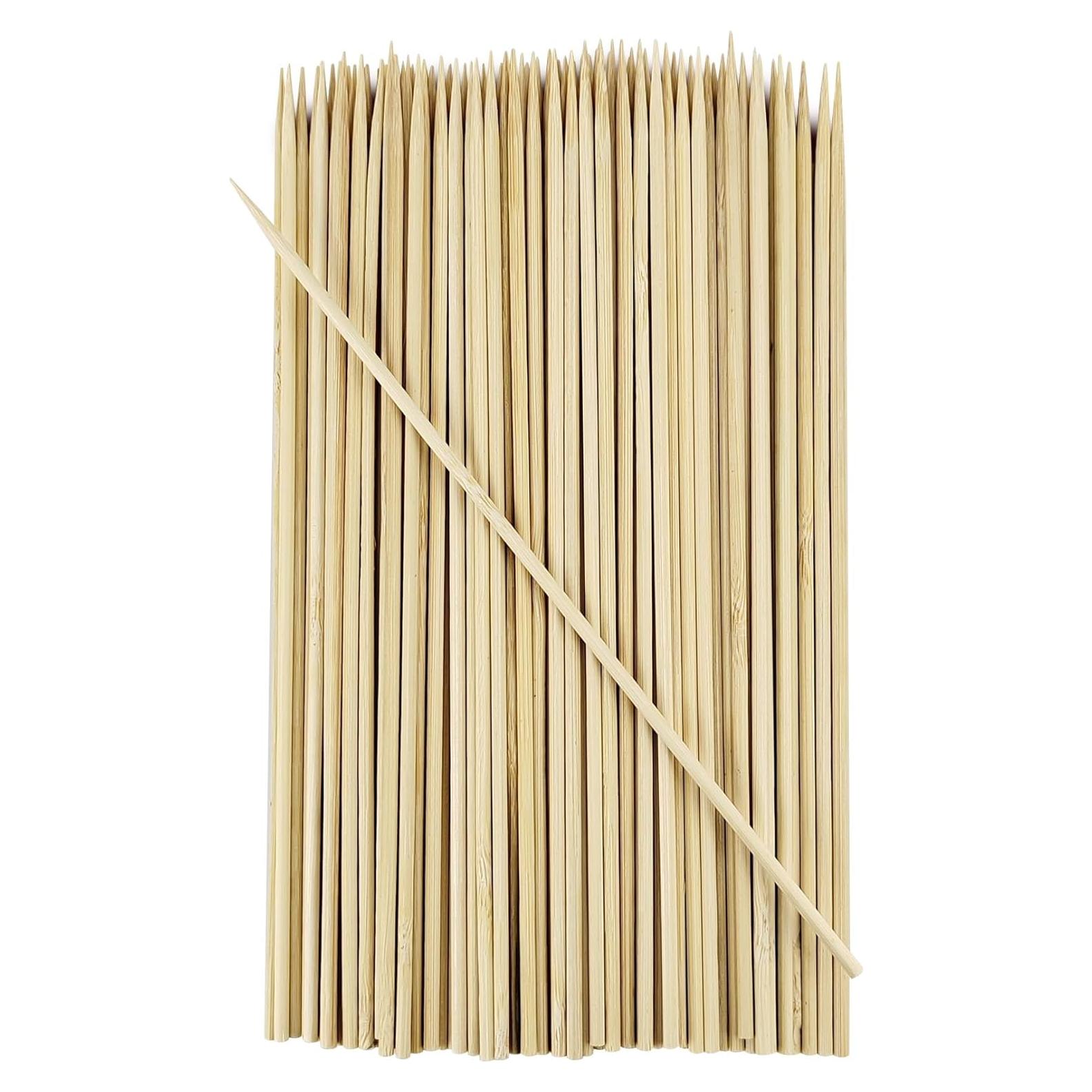 Paquete de 100 pinchos de madera 15 cm para asar y manualidades