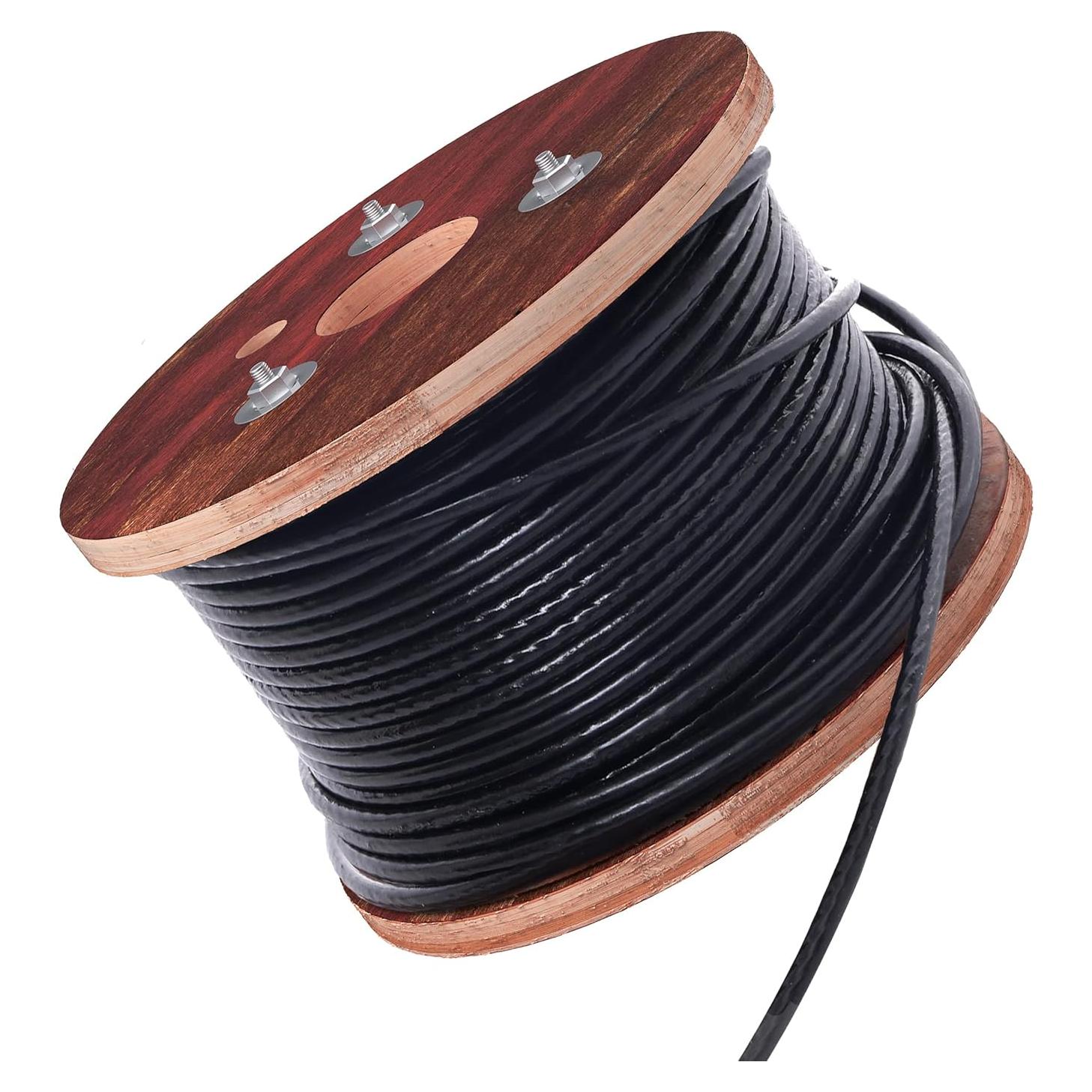 Cable de Alambre Recubierto Houseables 76.2m Negro 7x7