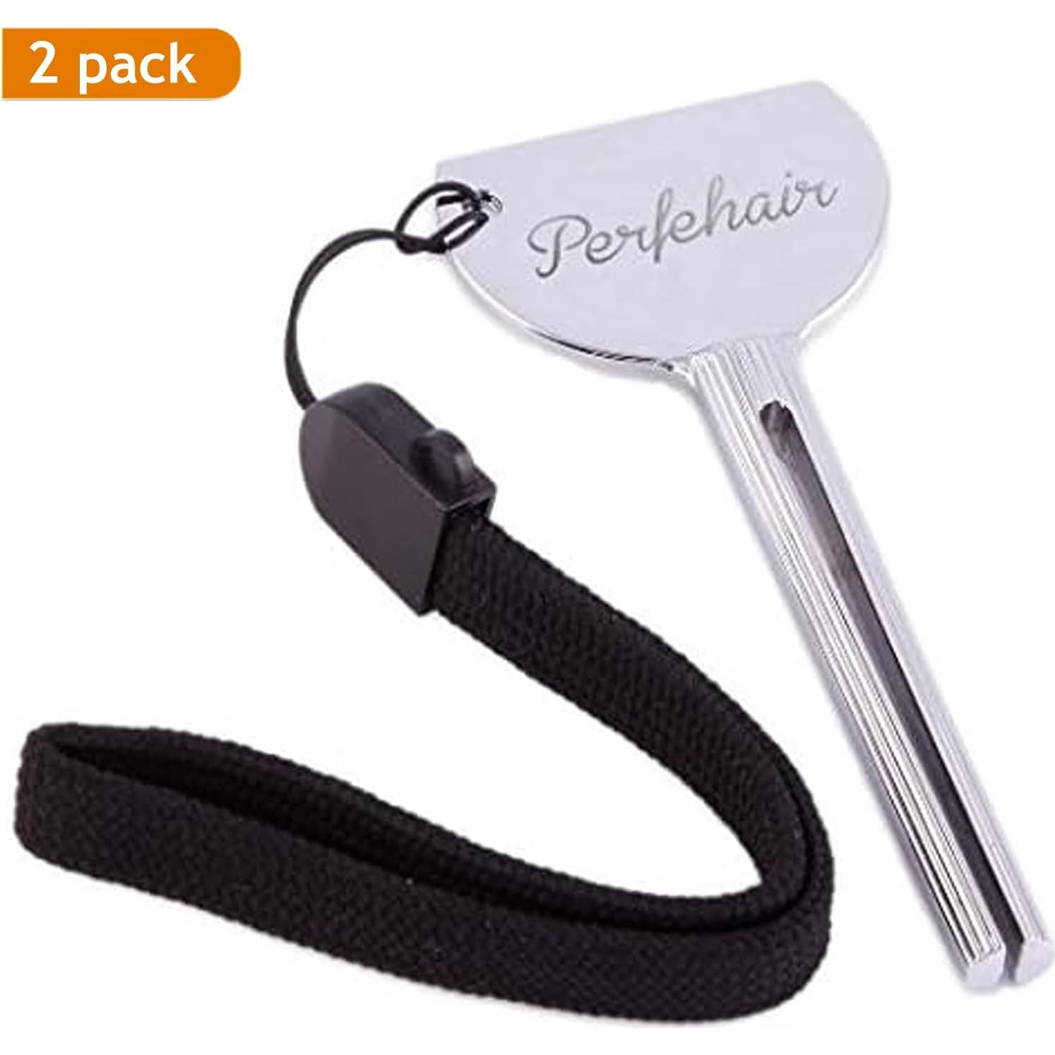 2 Llaves Exprimidor de Tubo Metal Perfe Hair - 8.38 cm