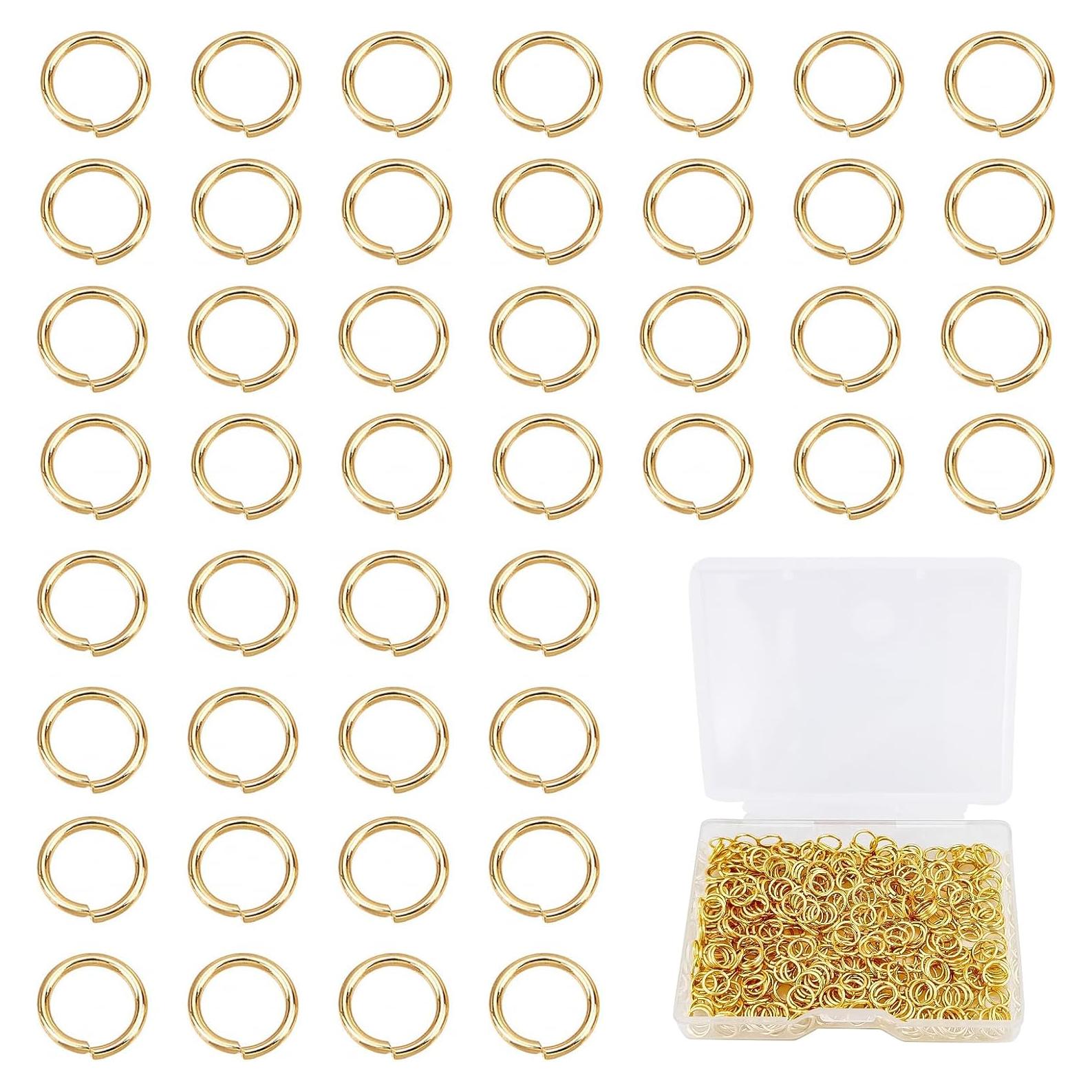 Anillas de Salto Abiertas CREATZONE 6mm Baño de Oro 600pcs