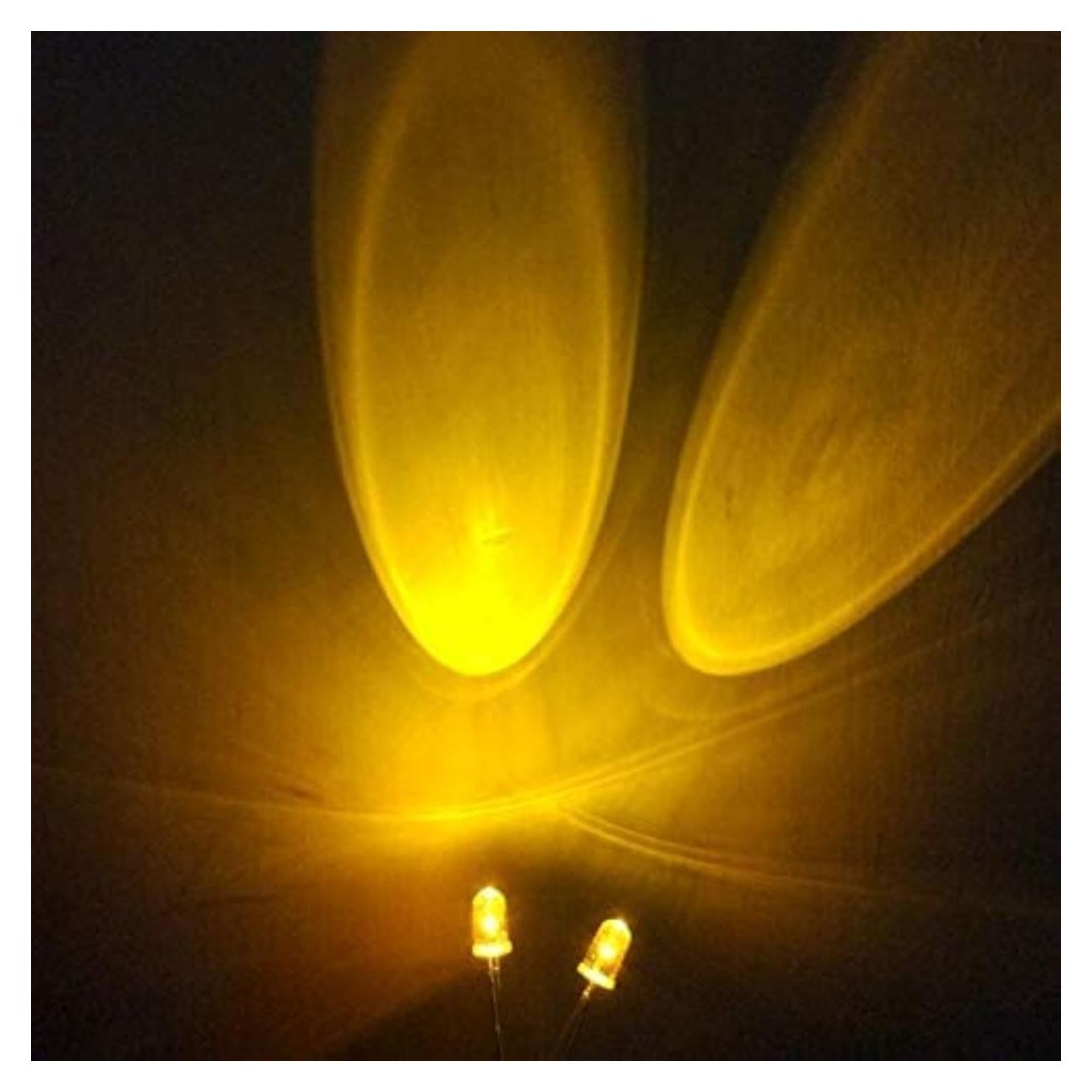 100 Diodos LED 5mm Amarillos Parpadeantes TOPXCDZ
