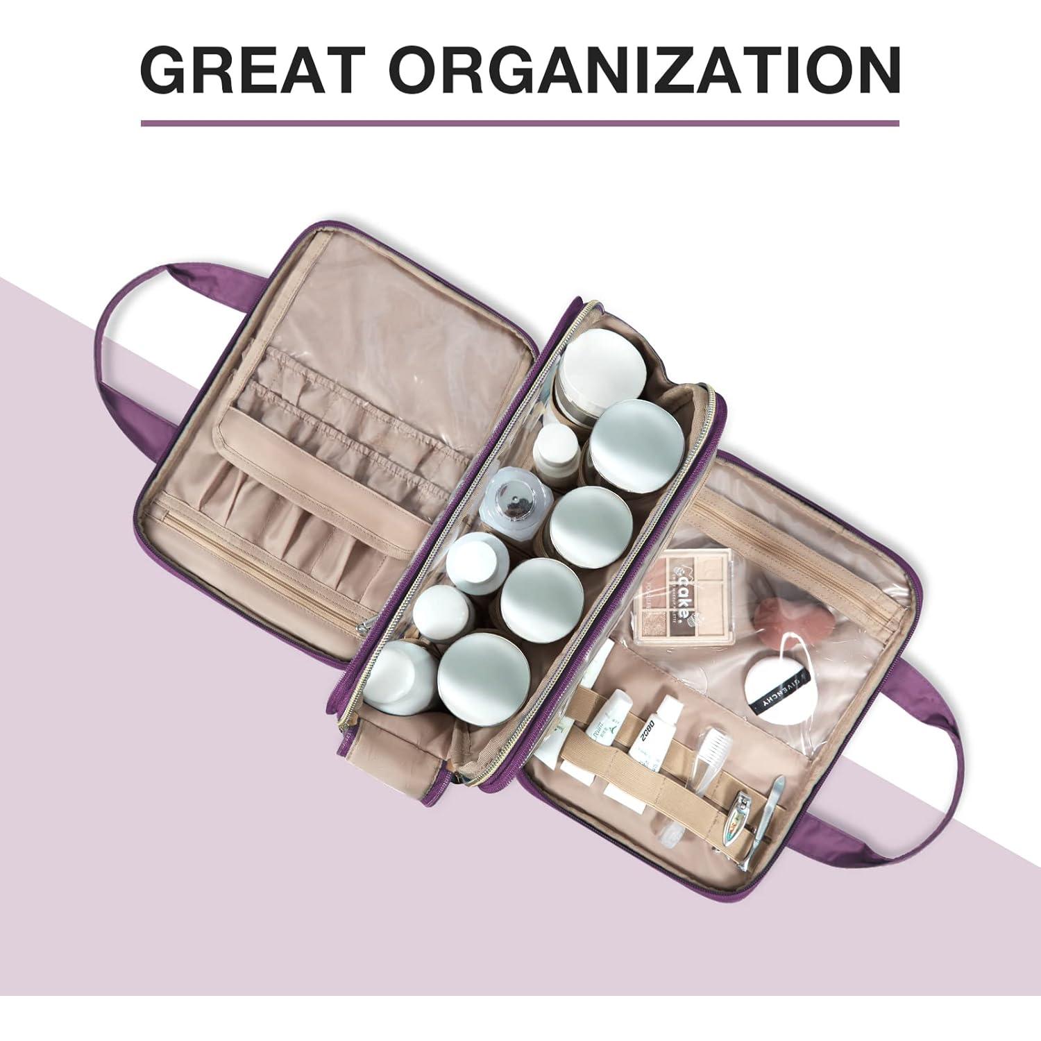 Bolsa de Aseo Grande BAGSMART Mediana Púrpura Resistente al Agua