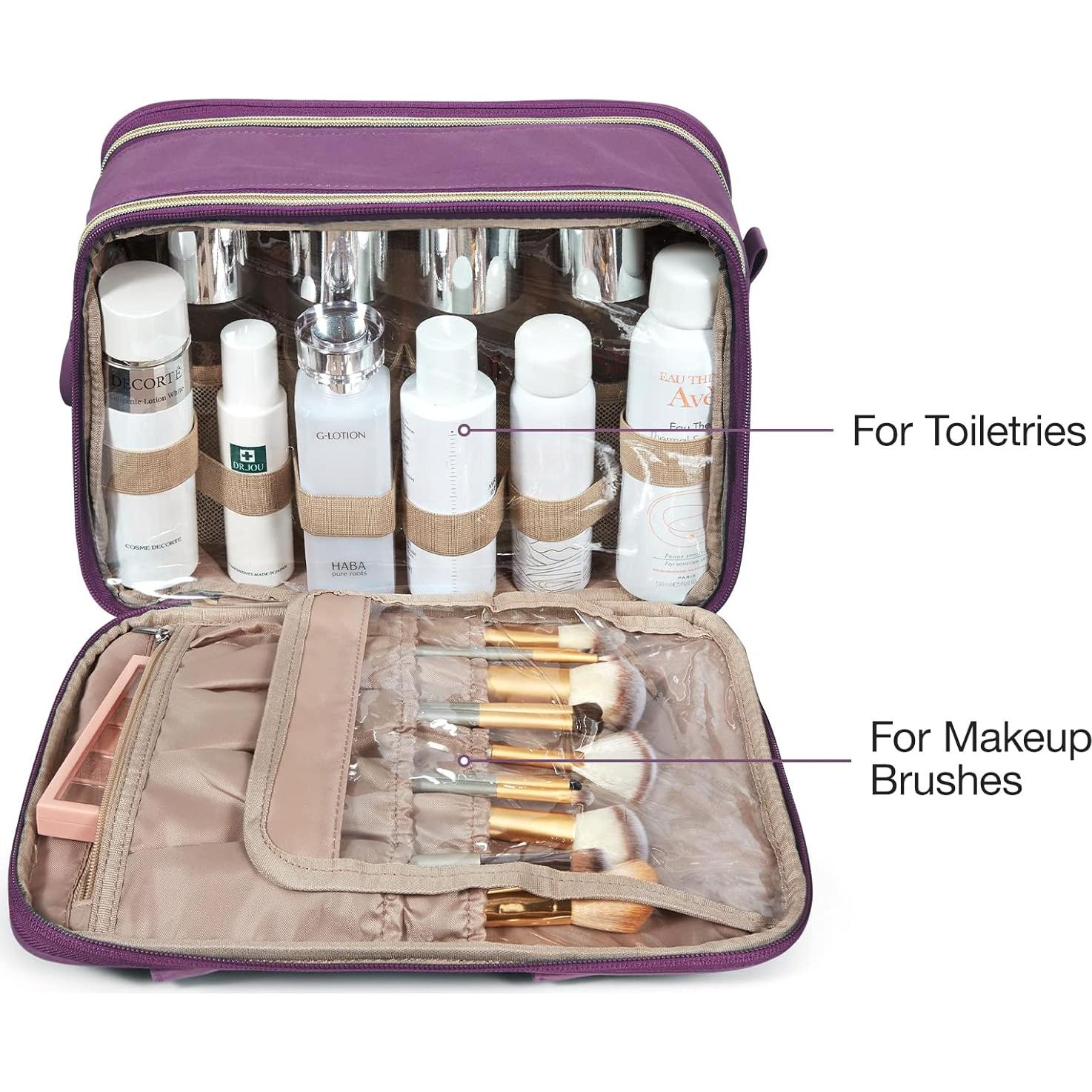 Bolsa de Aseo Grande BAGSMART Mediana Púrpura Resistente al Agua