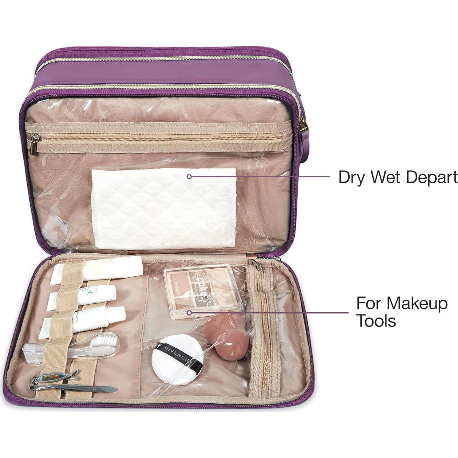 Bolsa de Aseo Grande BAGSMART Mediana Púrpura Resistente al Agua