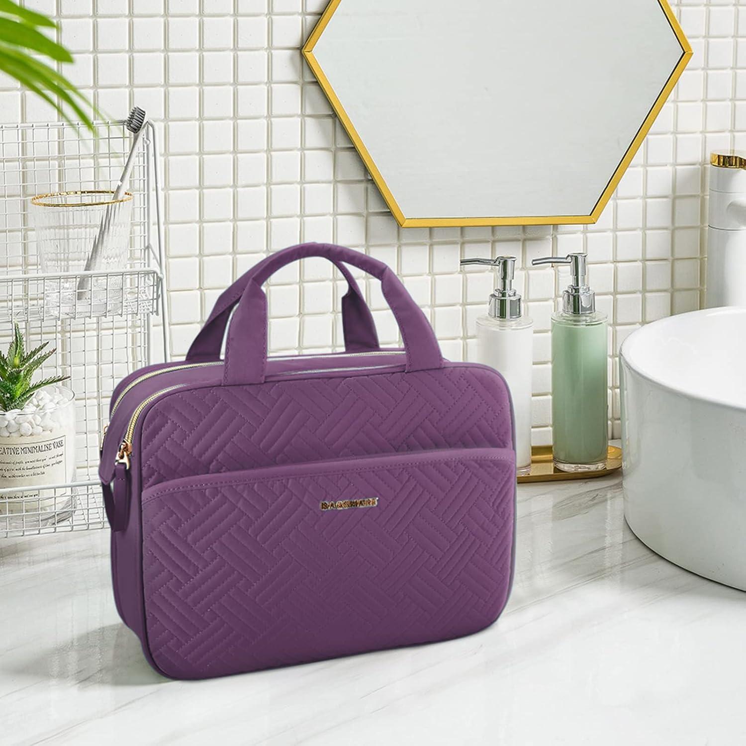 Bolsa de Aseo Grande BAGSMART Mediana Púrpura Resistente al Agua