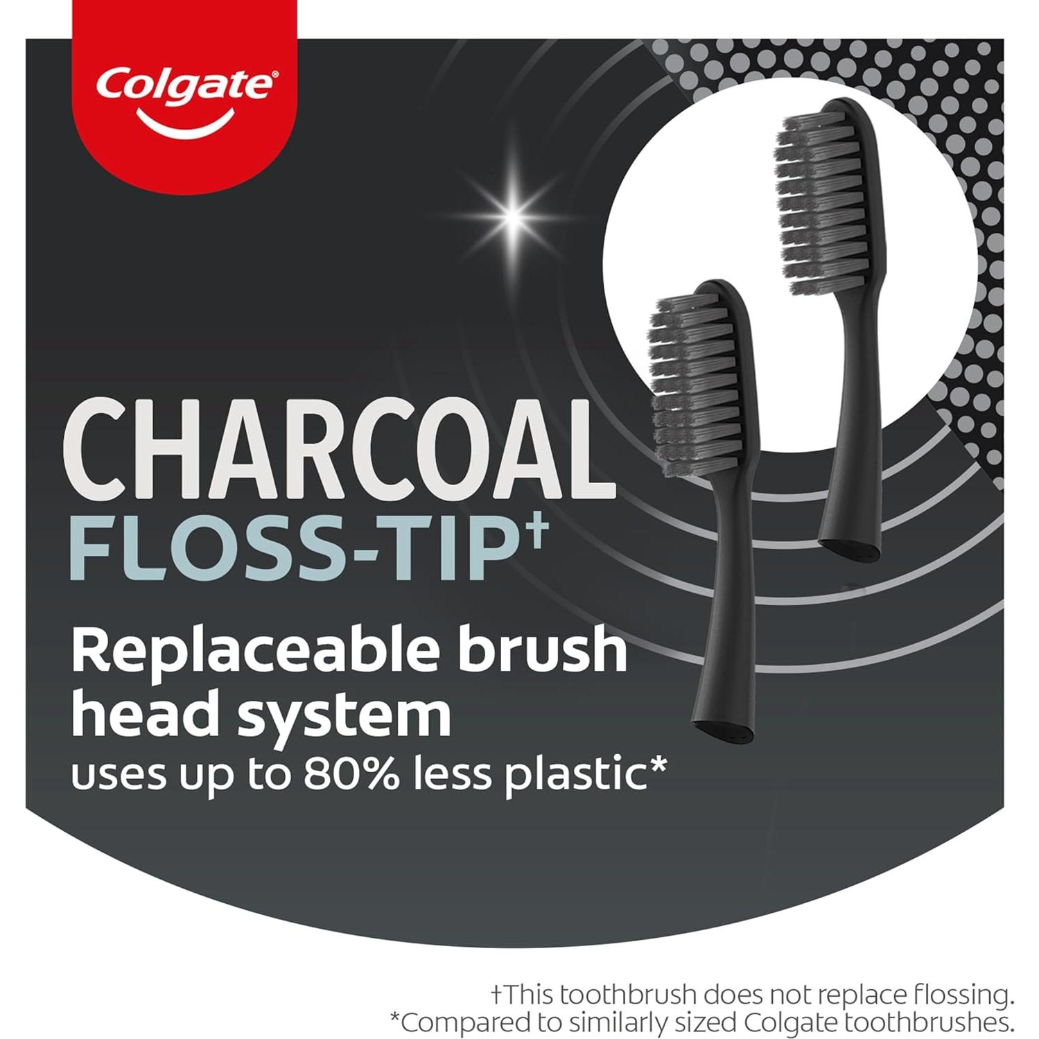 Kit Cepillo Dientes Colgate Keep Charcoal 2 Cabezales Reemplazables