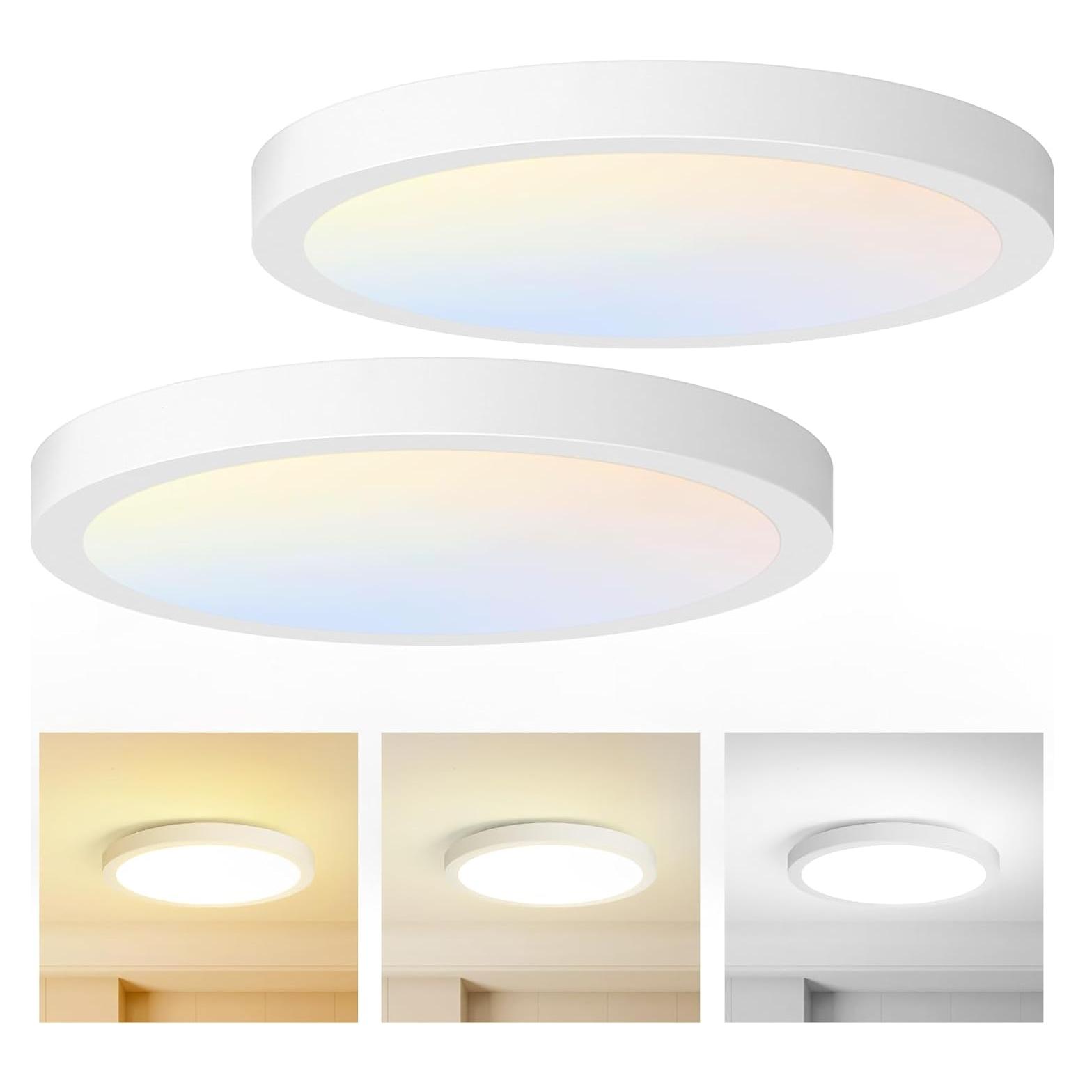 Luz de Techo LED Brightever 15W Regulable 1200Lm 18cm (Juego de 2)