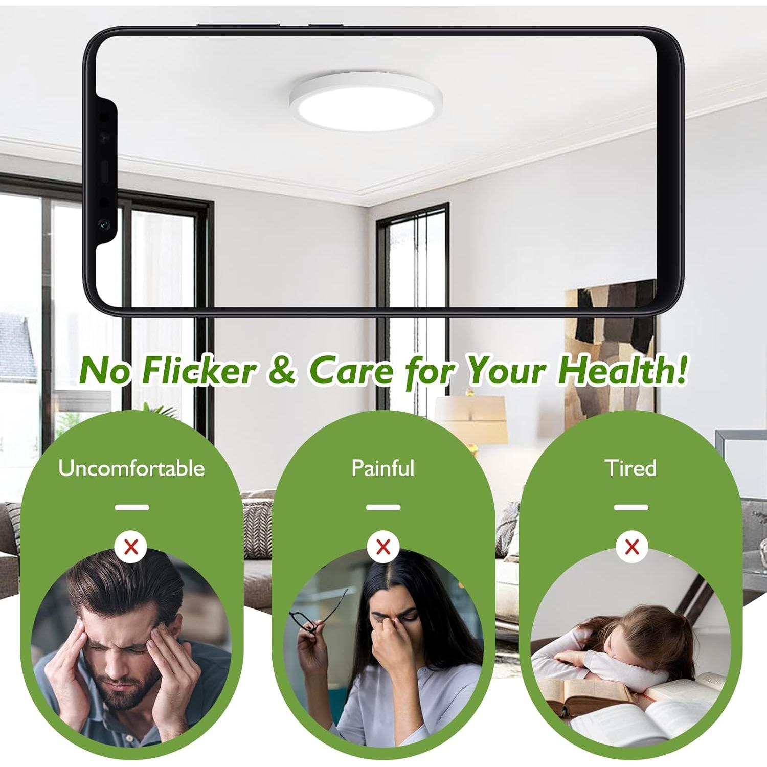 Luz de Techo LED Brightever 15W Regulable 1200Lm 18cm (Juego de 2)