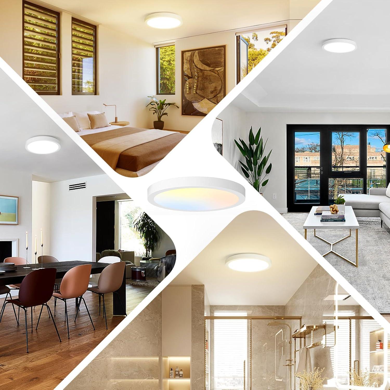 Luz de Techo LED Brightever 15W Regulable 1200Lm 18cm (Juego de 2)