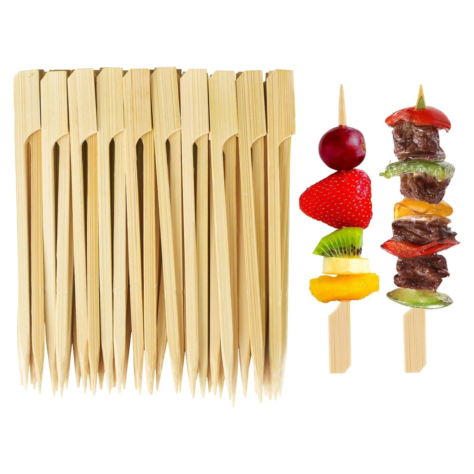 Pinchos de Bambú 11.94 cm Sankoly - 100 Piezas para Aperitivos