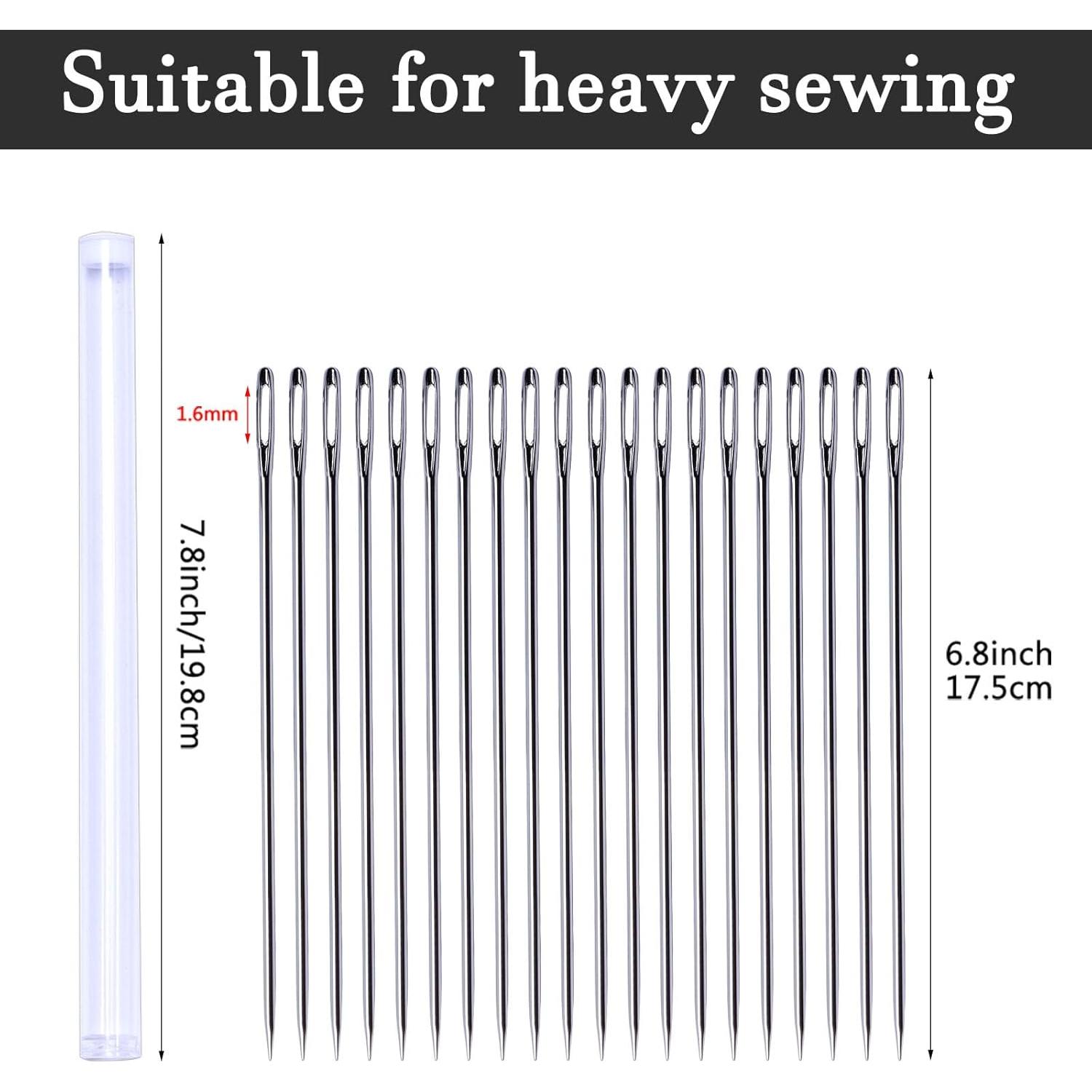 Paquete de 20 Agujas de Coser Largas JUPEAN 17.5 cm