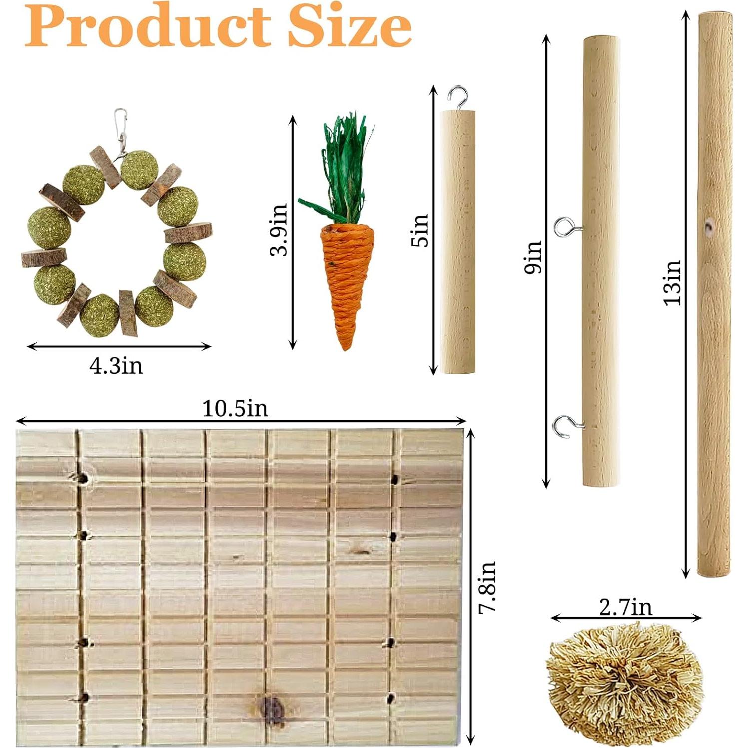 Tablero de Rascado de Madera Hamiledyi para Conejos 0.67kg