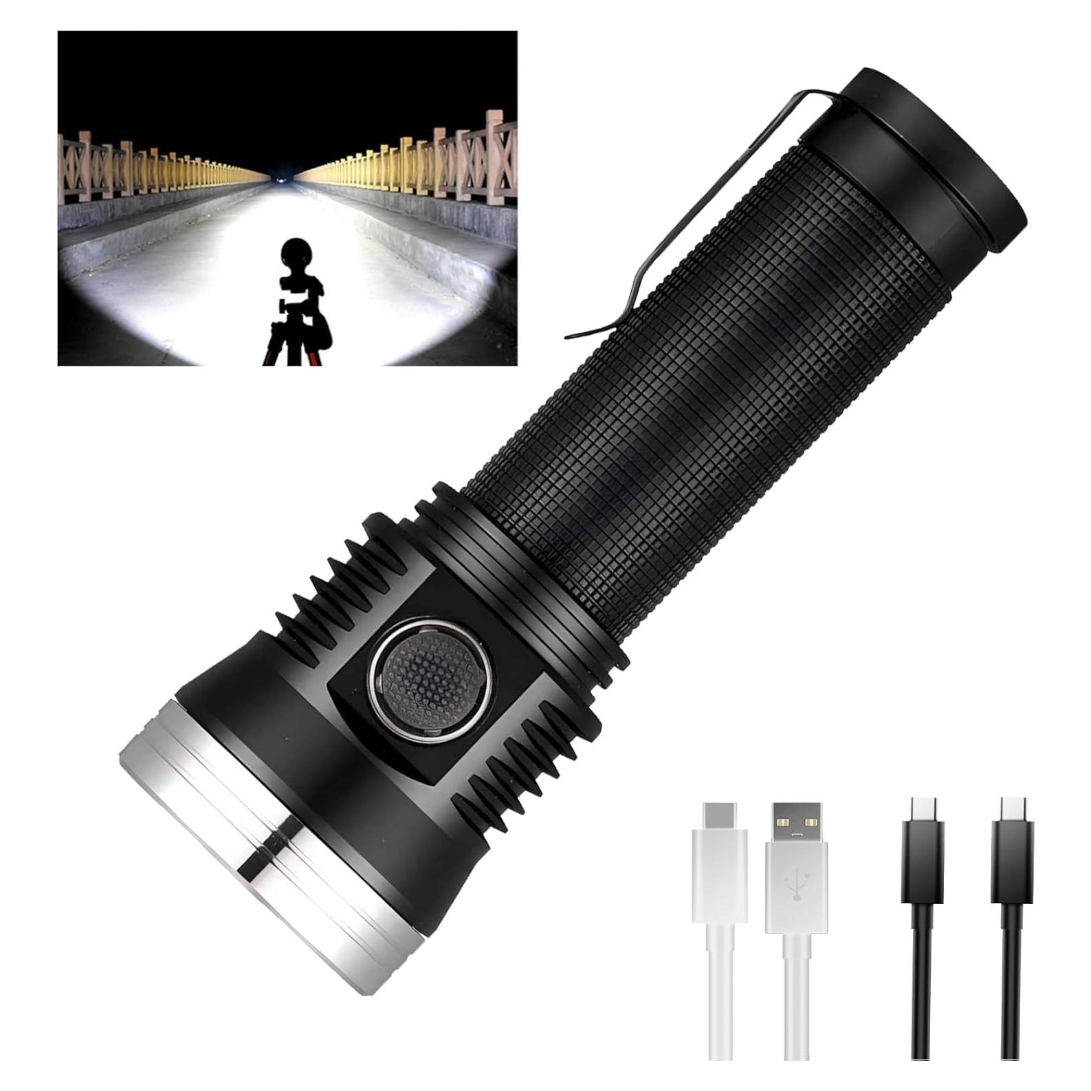 Linterna Táctica HAIKELITE AK01 6000 Lúmenes Recargable IP68