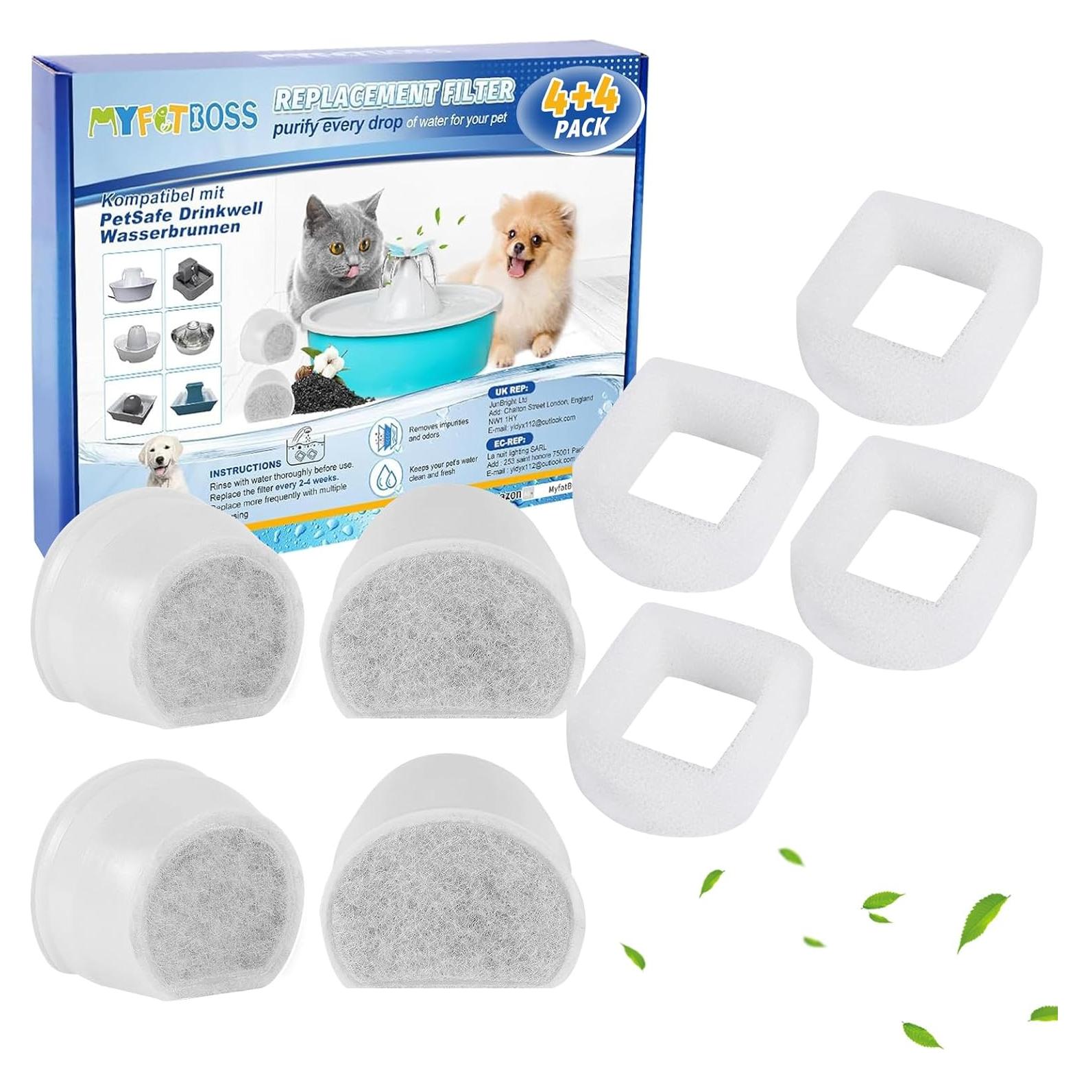 Filtros de Fuente para Gatos MyfatBOSS - 8 Piezas
