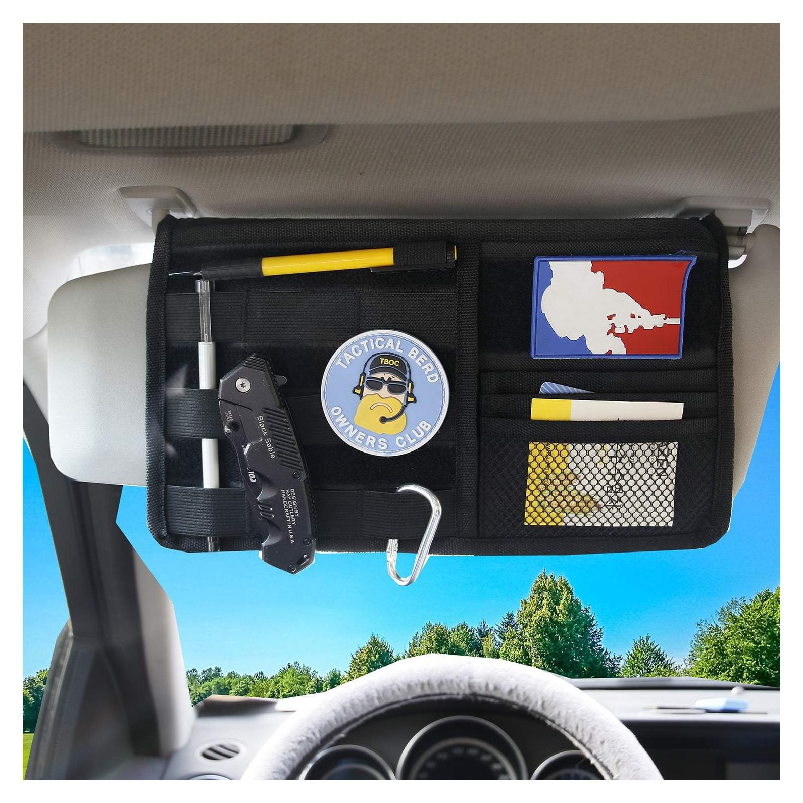 Organizador de Visera Táctico MDSTOP Molle 18x30.5cm Negro