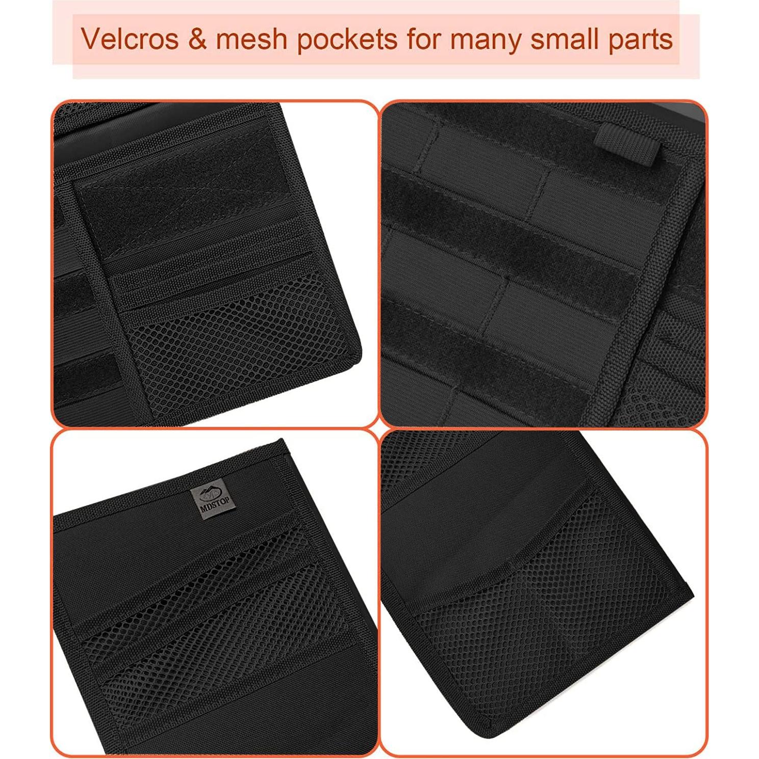 Organizador de Visera Táctico MDSTOP Molle 18x30.5cm Negro