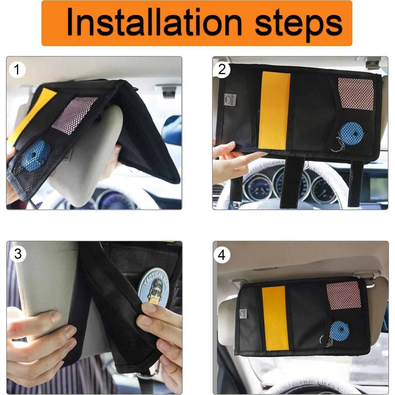 Organizador de Visera Táctico MDSTOP Molle 18x30.5cm Negro