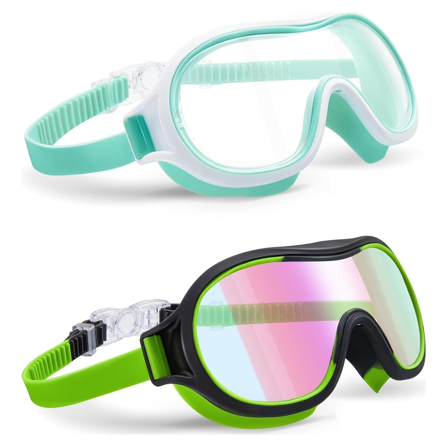 Gafas de Natación Aegend para Niños 3-15 Años Antivaho UV
