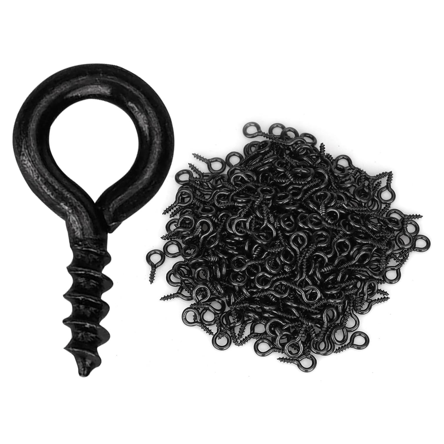 Tornillos de Ojo Aovchei 500pcs 10x5mm Metal Galvanizado