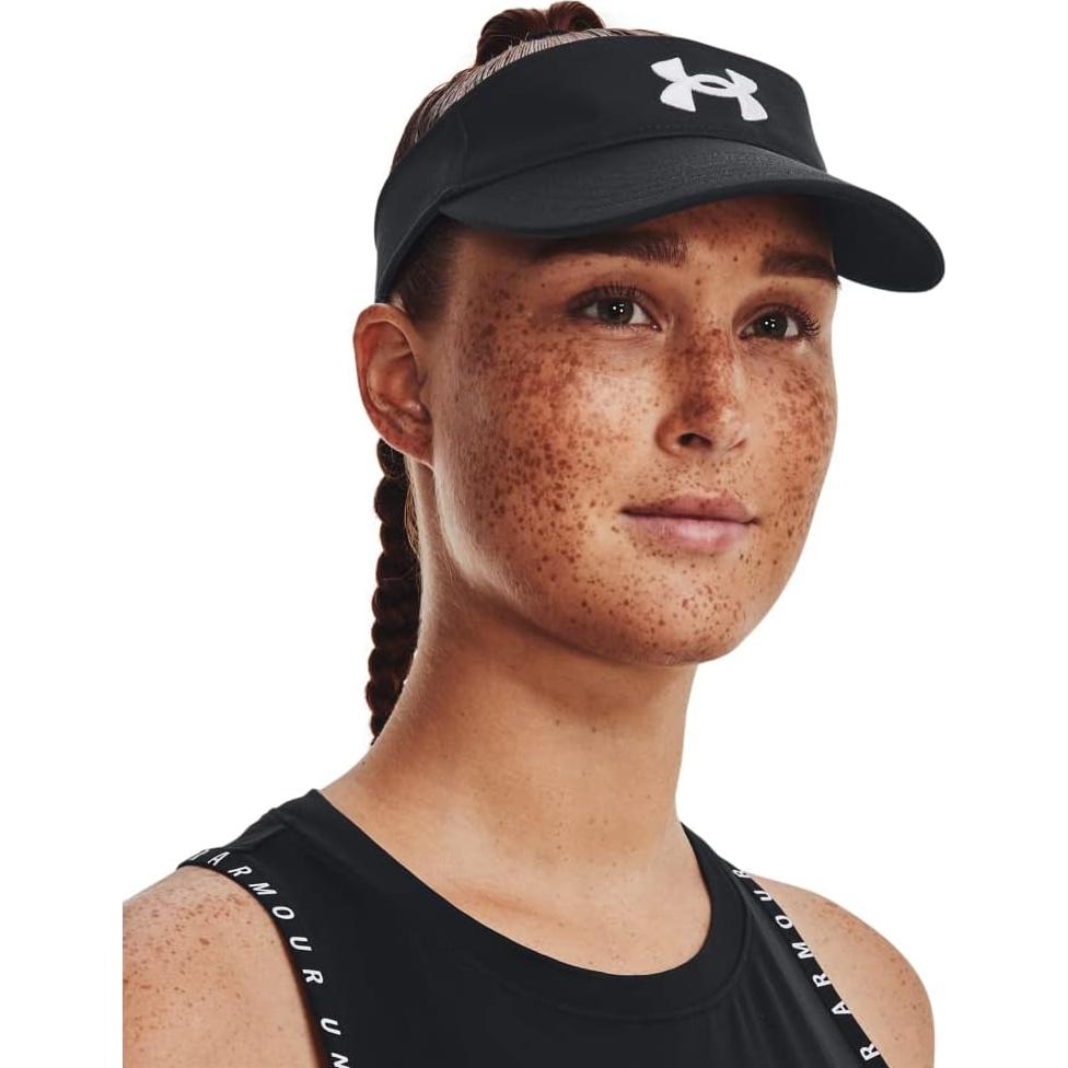 Visera Under Armour para Mujeres - Talla Única, Negro/Blanco