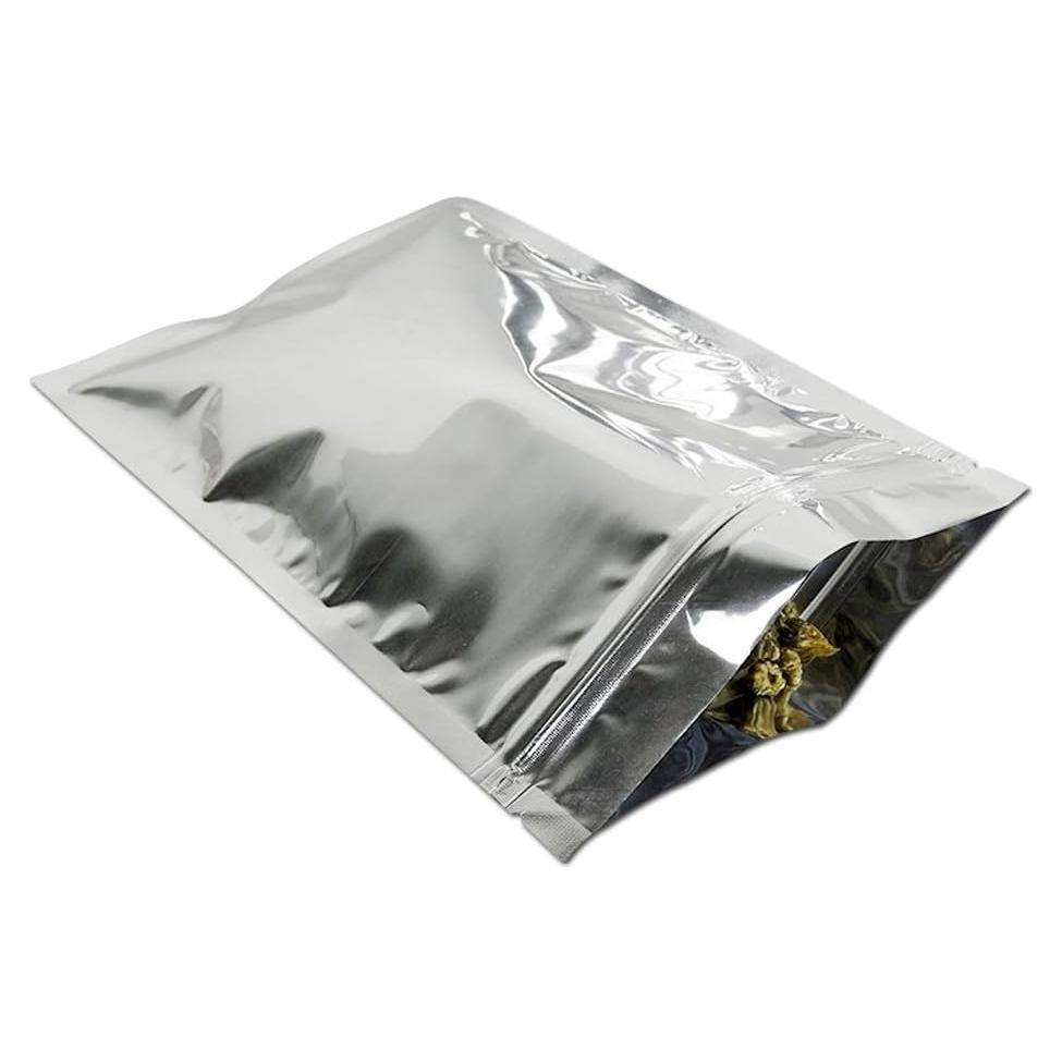 100 Bolsas Mylar Reutilizables MITOB 9x13cm Cierre Cremallera