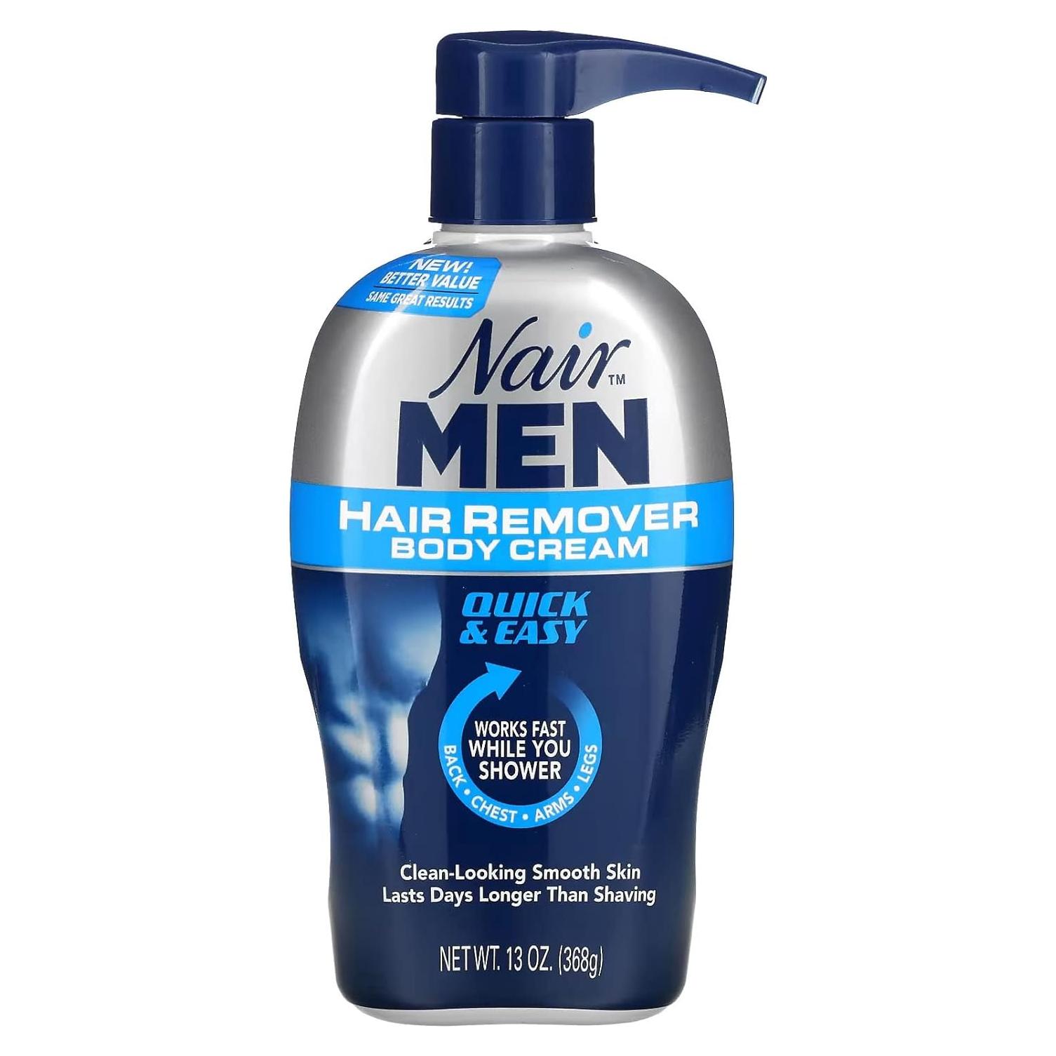 Crema Removedora de Vello Corporal para Hombre Nair 368 g