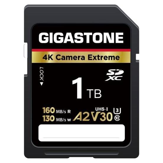Tarjeta SD Gigastone 1TB 4K A2 V30 U3 C10 Alta Velocidad