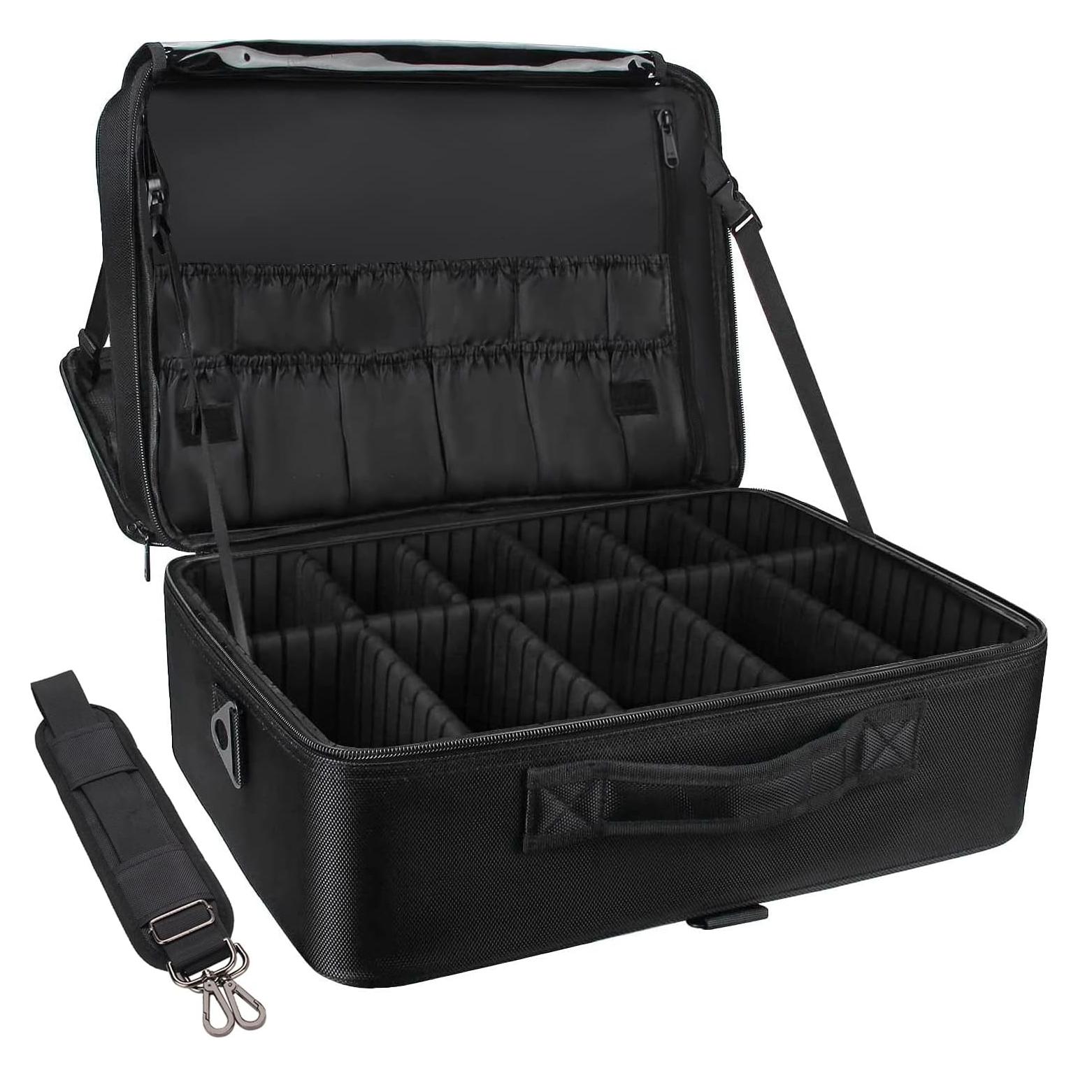 Estuche de Maquillaje Extra Grande Relavel Negro 44.96x32x20cm