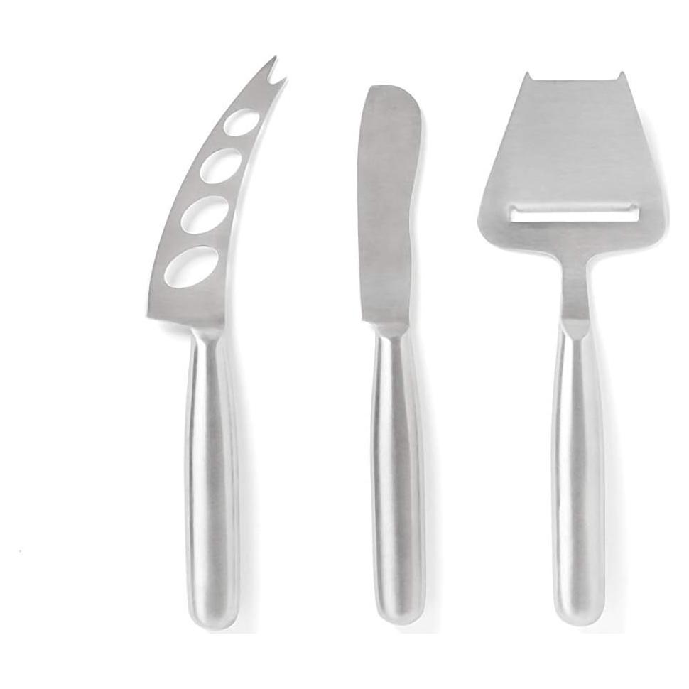 Juego de cuchillos para queso Fox Run, acero inoxidable, 3 piezas