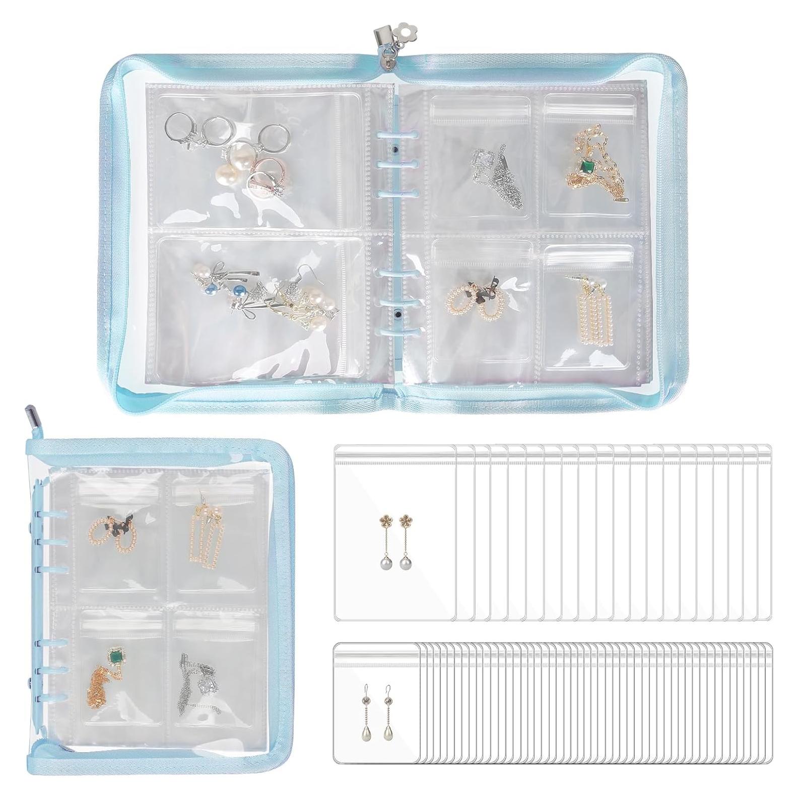 Organizador de Joyería KUKUVR Azul - Estuche de Viaje Plegable