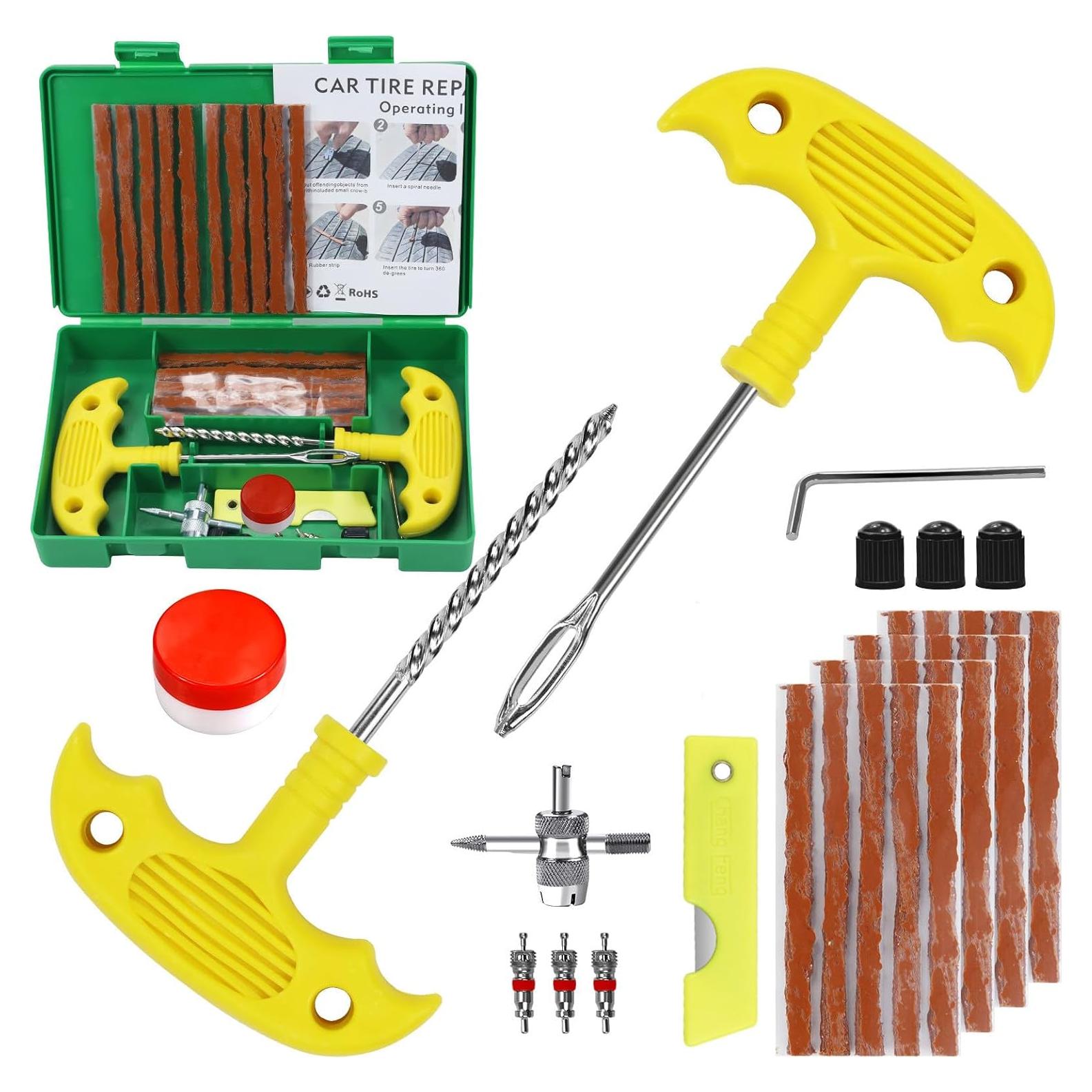 Kit de Reparación de Neumáticos 33 Piezas HYHJMISTY Universal