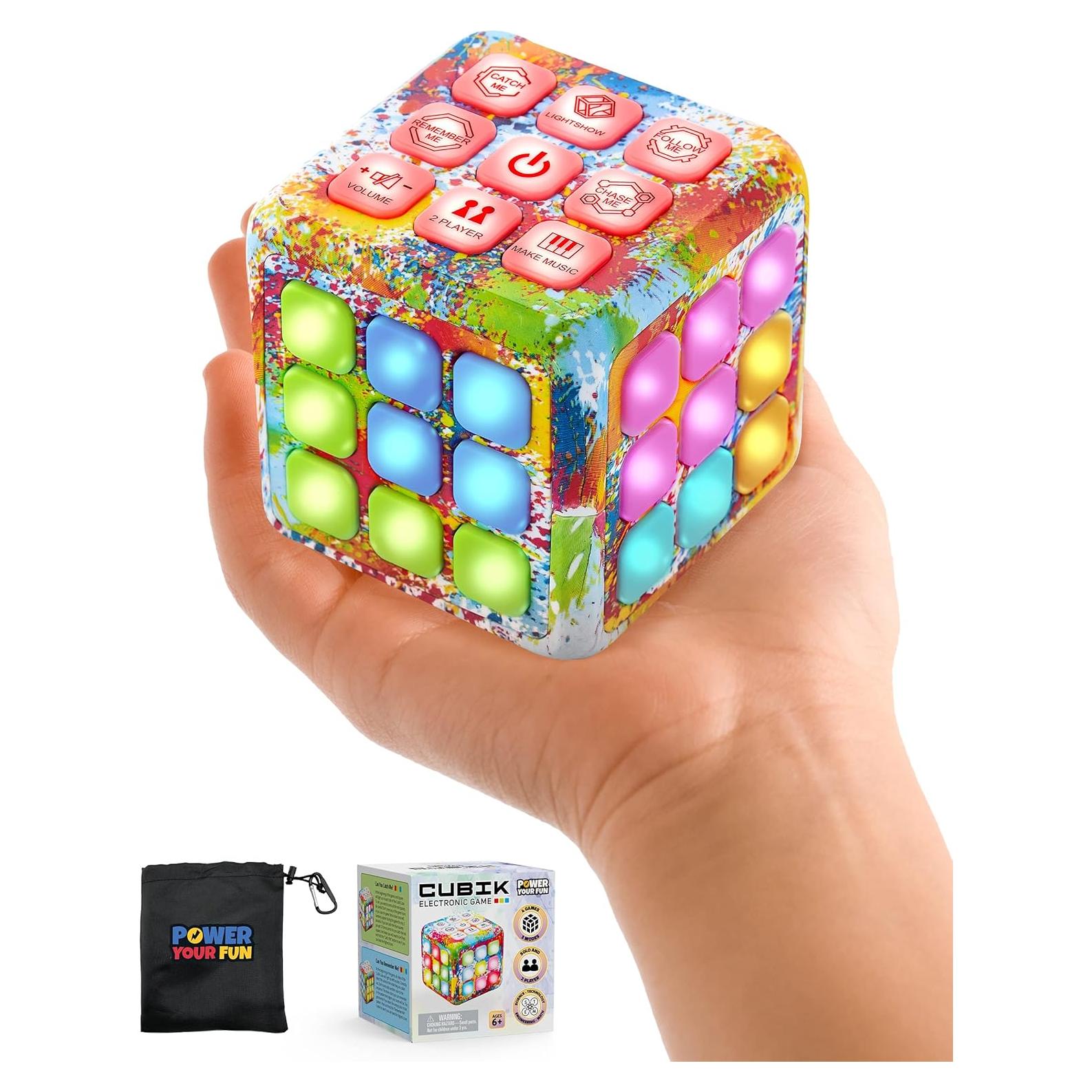 Cubo LED Parpadeante Potencia Tu Diversión - Juego de Memoria