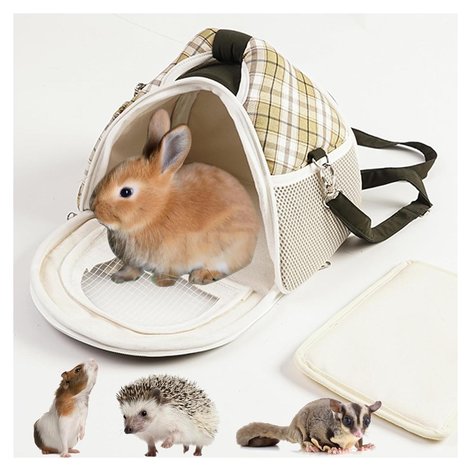 Bolsa de Viaje para Cobayas ABLAZEZAI Negra 24.6x17x19.1 cm