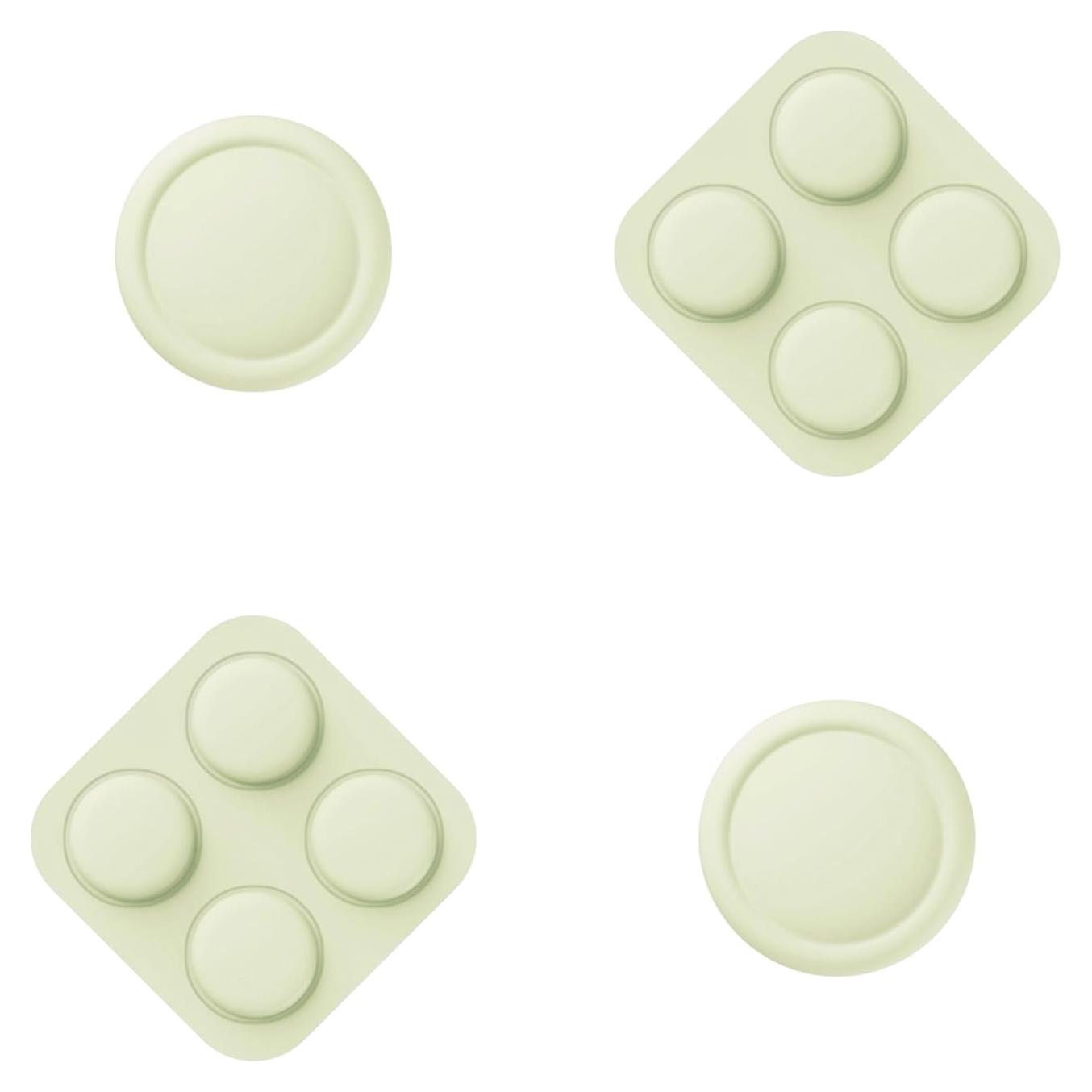 Juego de Tapas de Joystick y Botones PlayVital para Joycon Nintendo Switch 2 - Amarillo Antiguo