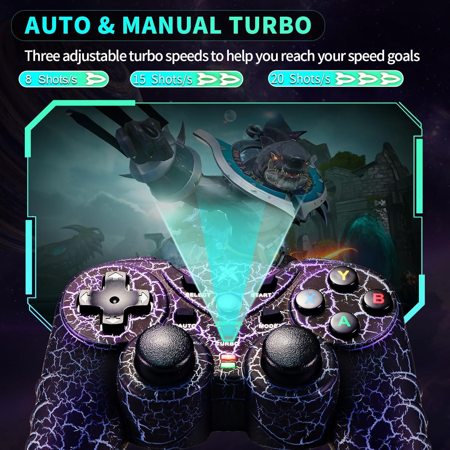 Controlador Inalámbrico RGB NBCP para PC - Grietas Coloridas