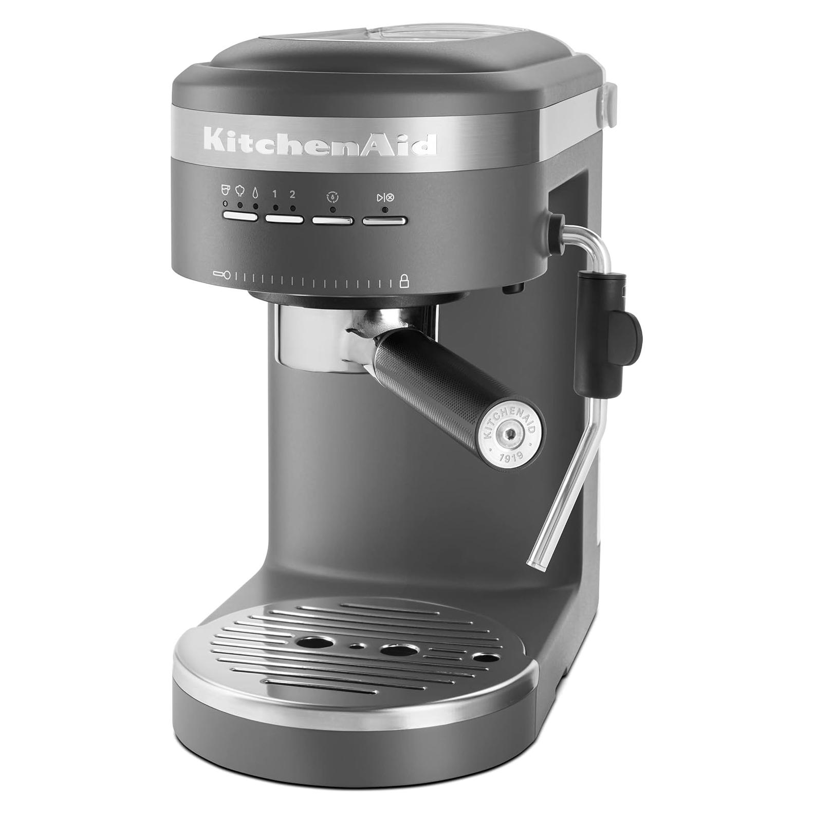 Máquina de Espresso KitchenAid KES6403, 1.4L, Gris Mate