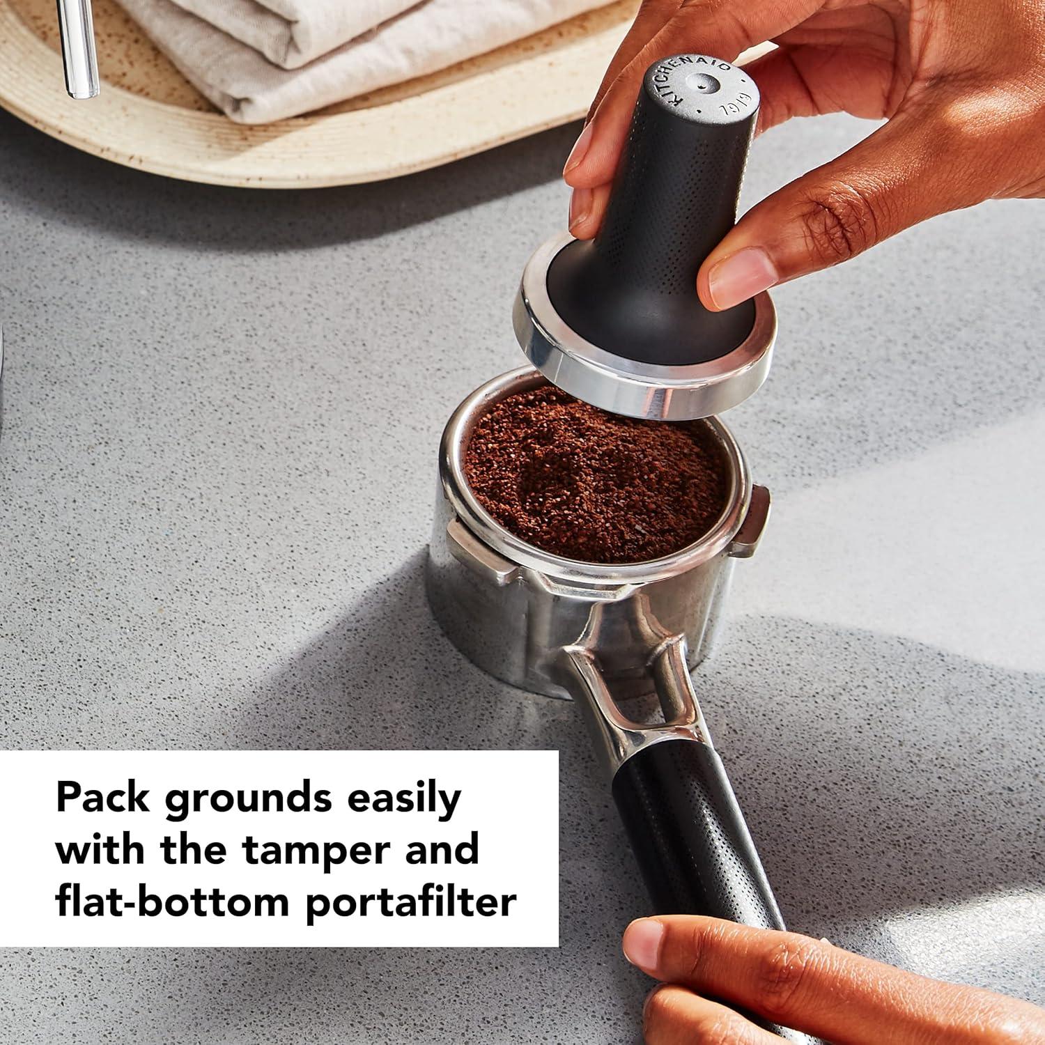 Máquina de Espresso KitchenAid KES6403, 1.4L, Gris Mate