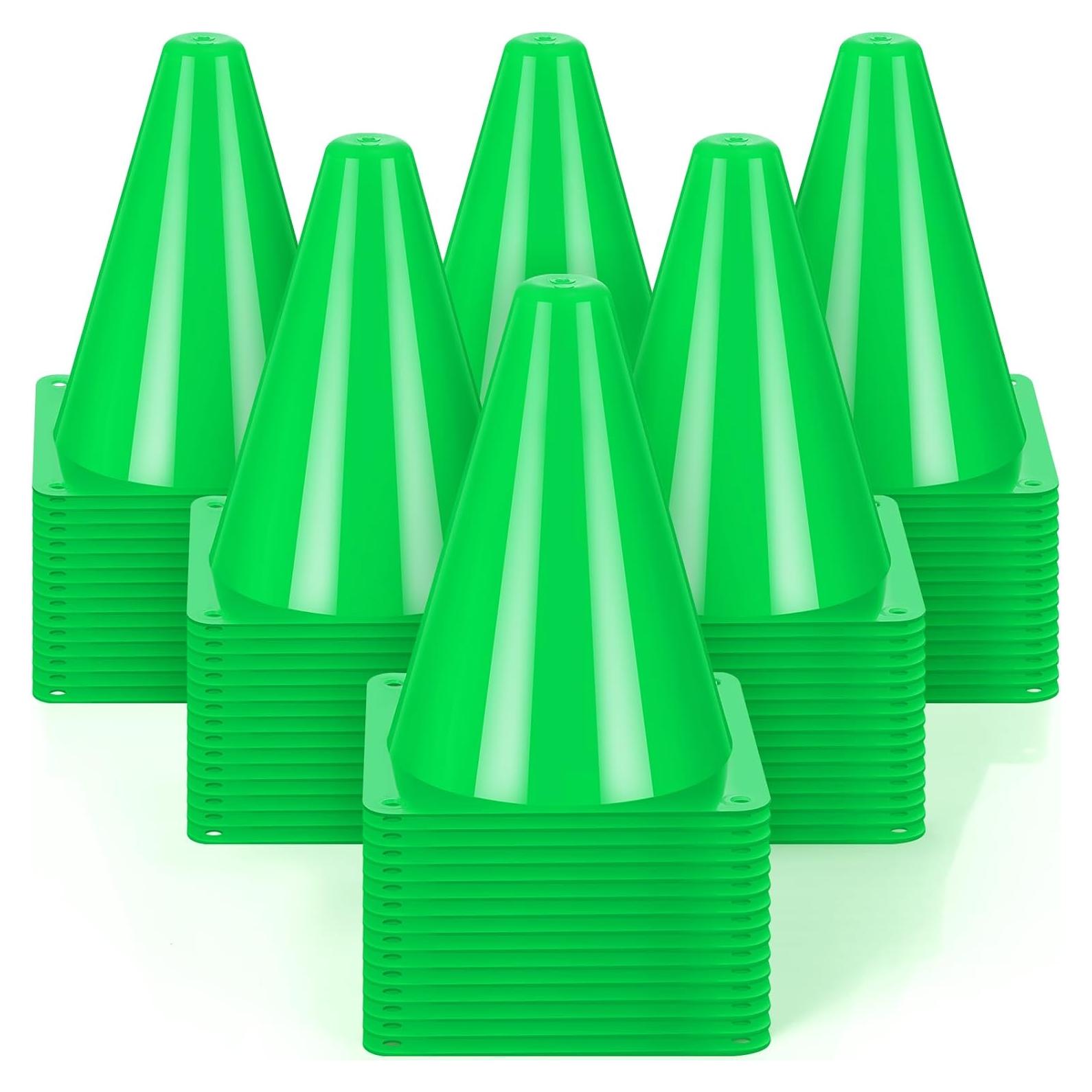 Conos de Tráfico Mini Geetery 100 Pcs 18 cm Verde