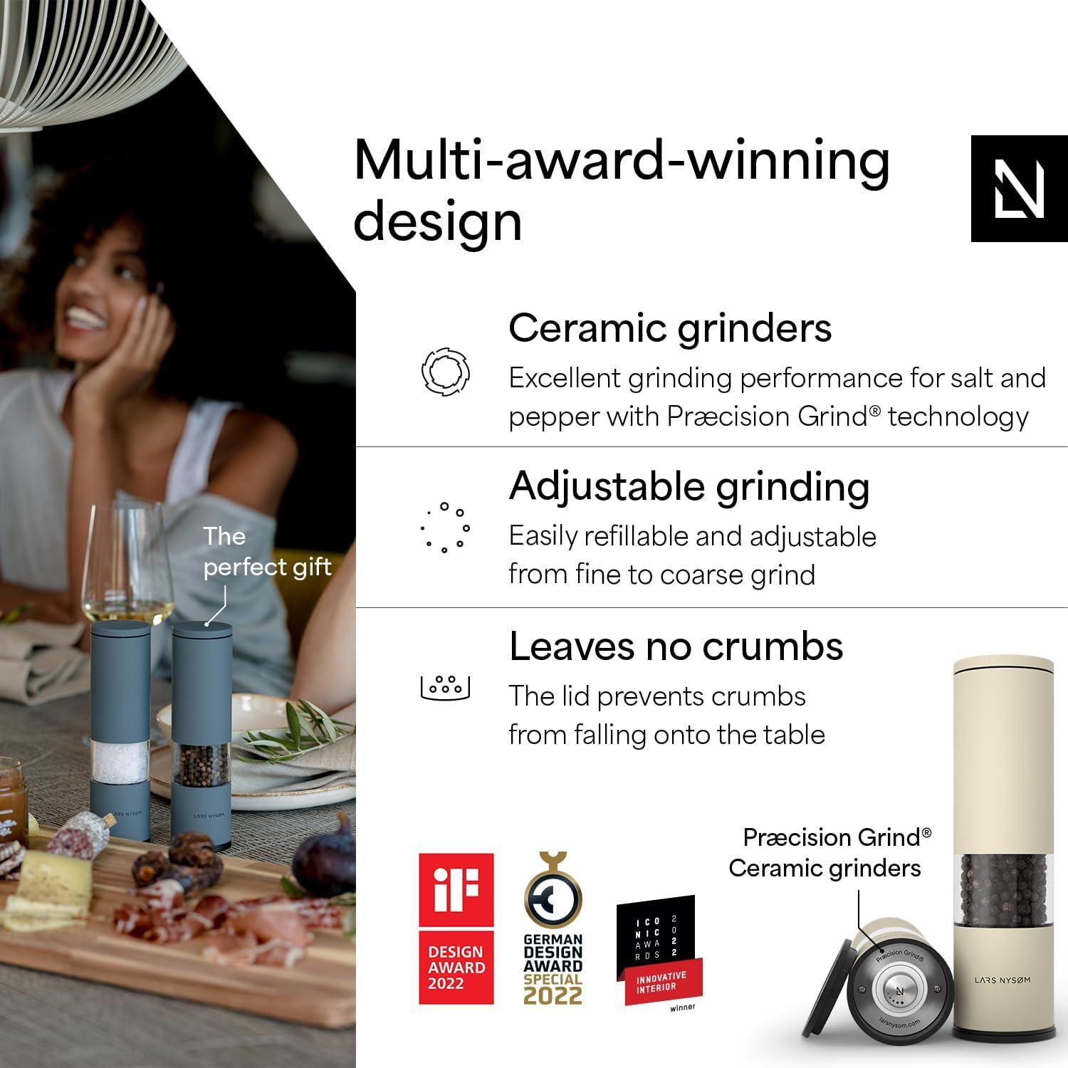 Juego de Molinillos de Sal y Pimienta LARS NYSØM 2 Piezas Manuales