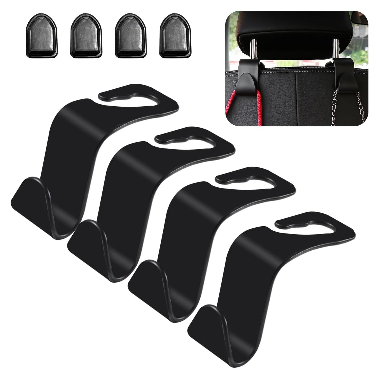 Augeny Gancho para Reposacabezas de Auto 8 PCS Negro