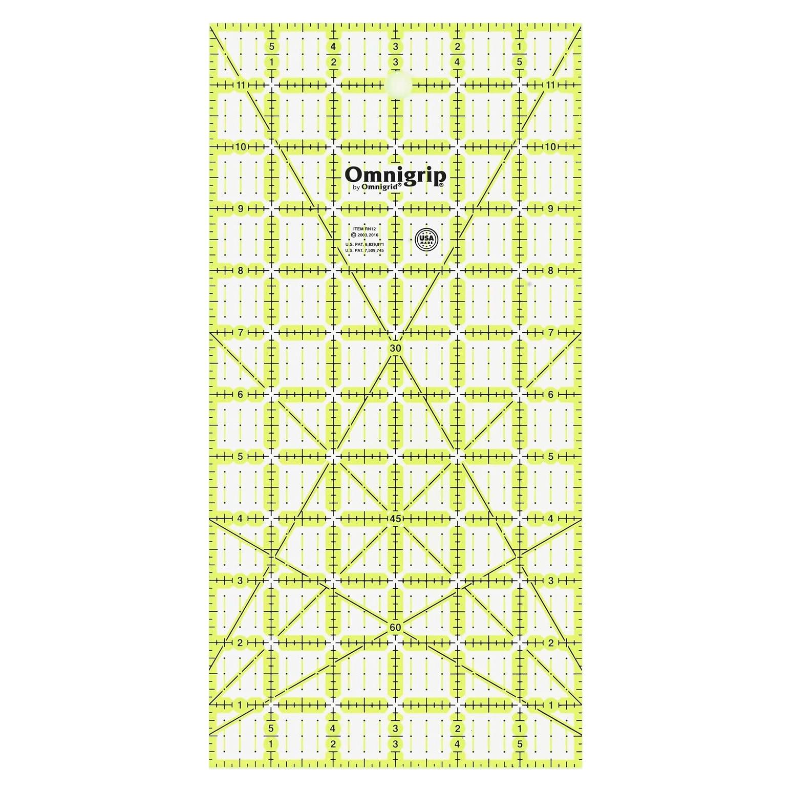 Regla Antideslizante Omnigrip Dritz 15.24 x 30.48 cm