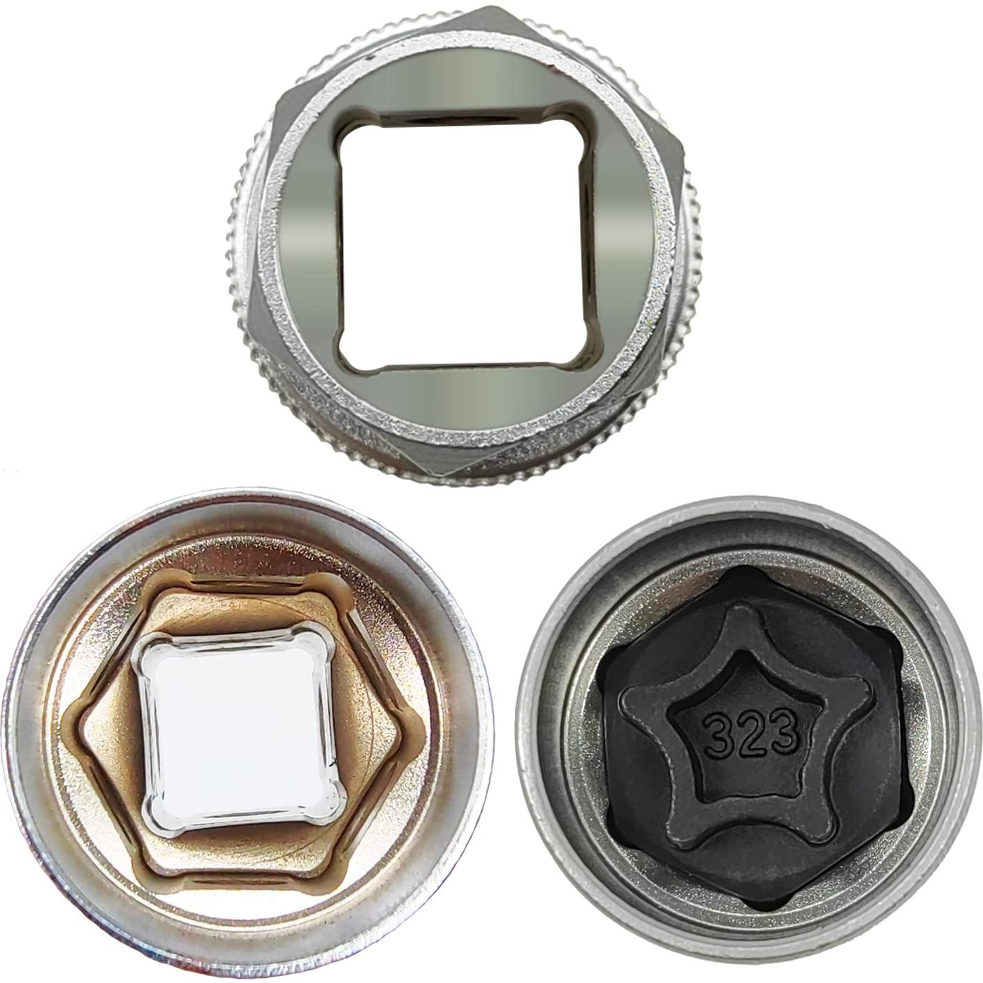 Kit de Llave de Tuerca de Bloqueo de Rueda 32PCS JEUCLEL