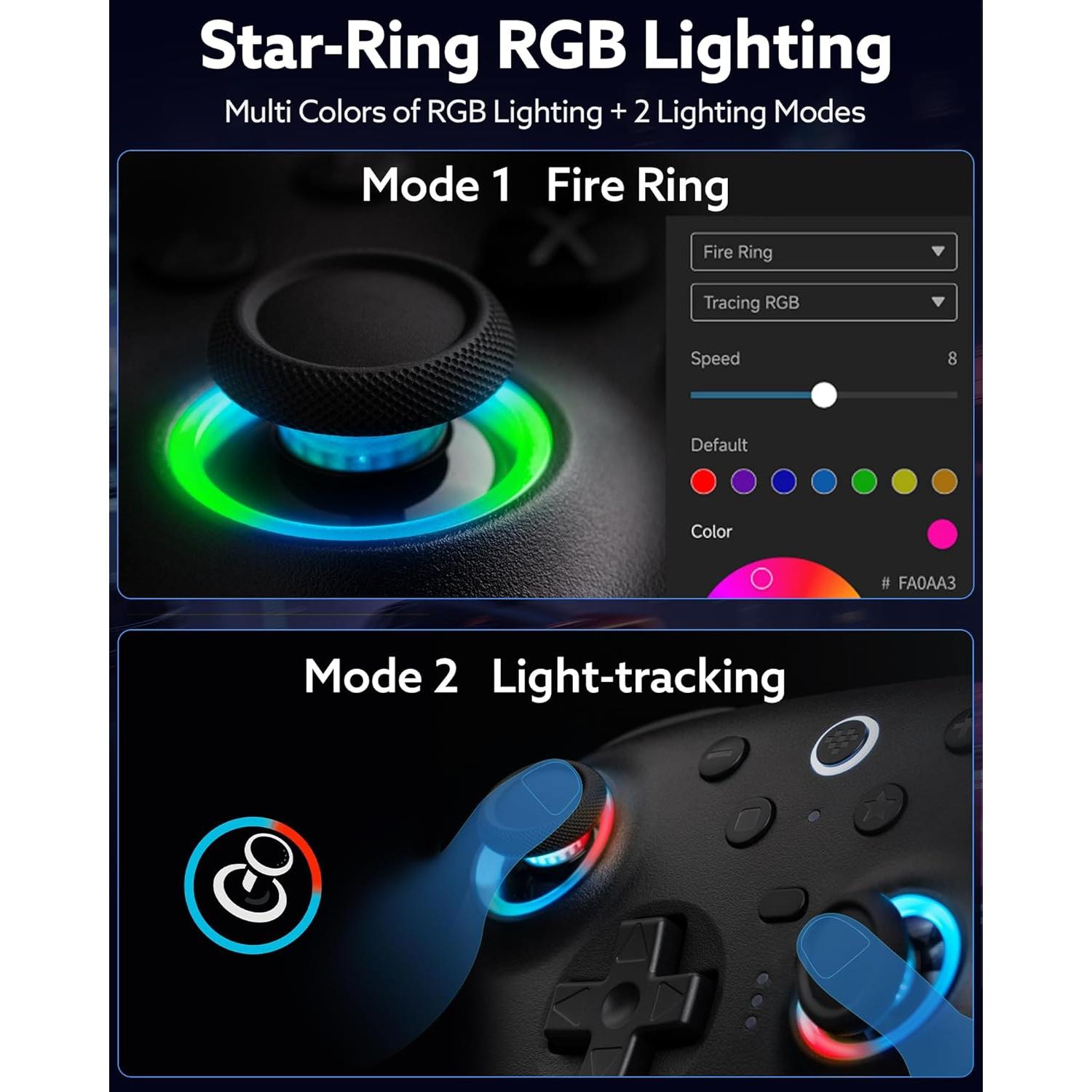 Controlador Bluetooth Ultimate 2 8Bitdo para Switch y PC Negro